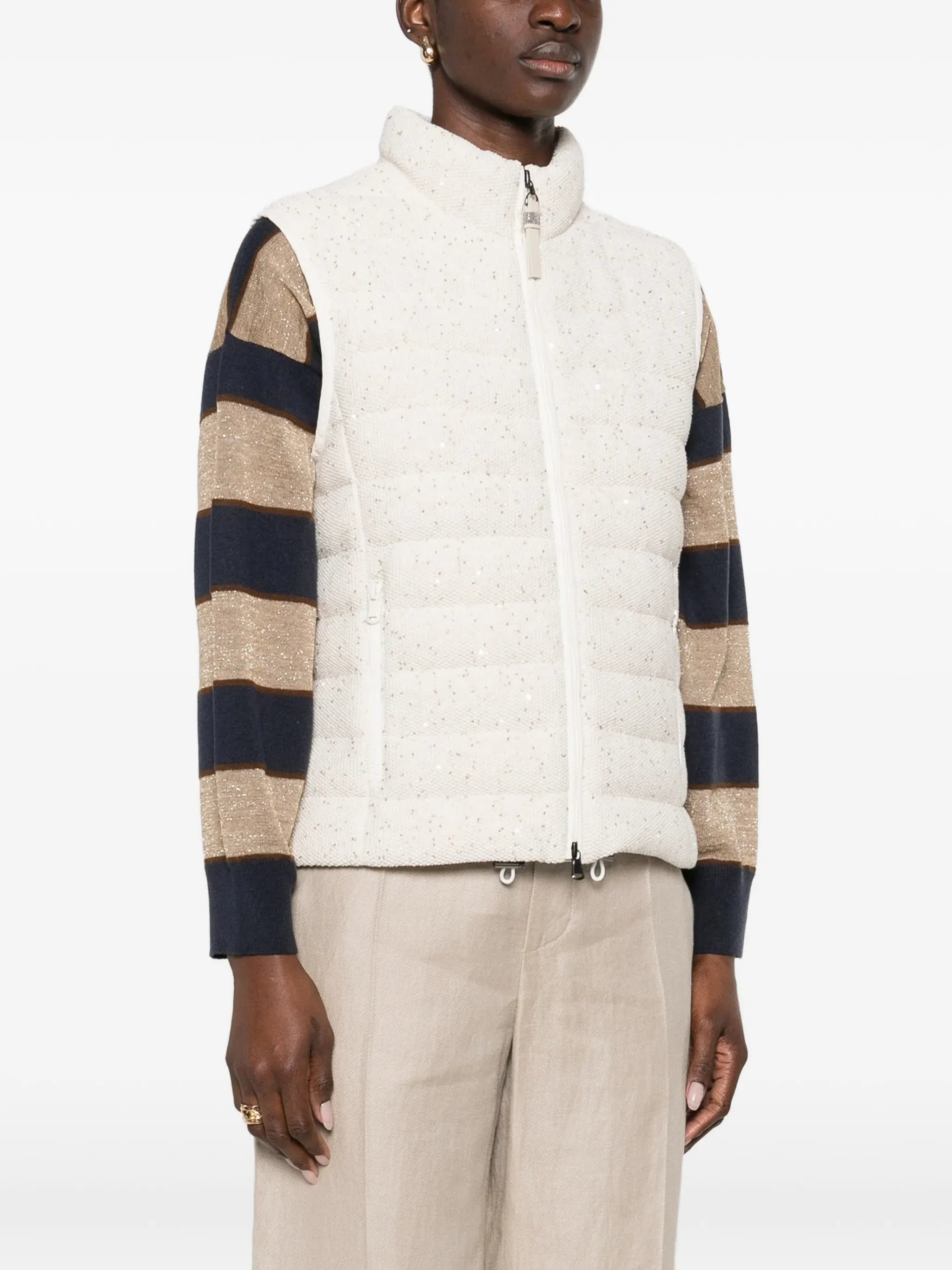 Brunello Cucinelli Sequin-Embellished Gilet
