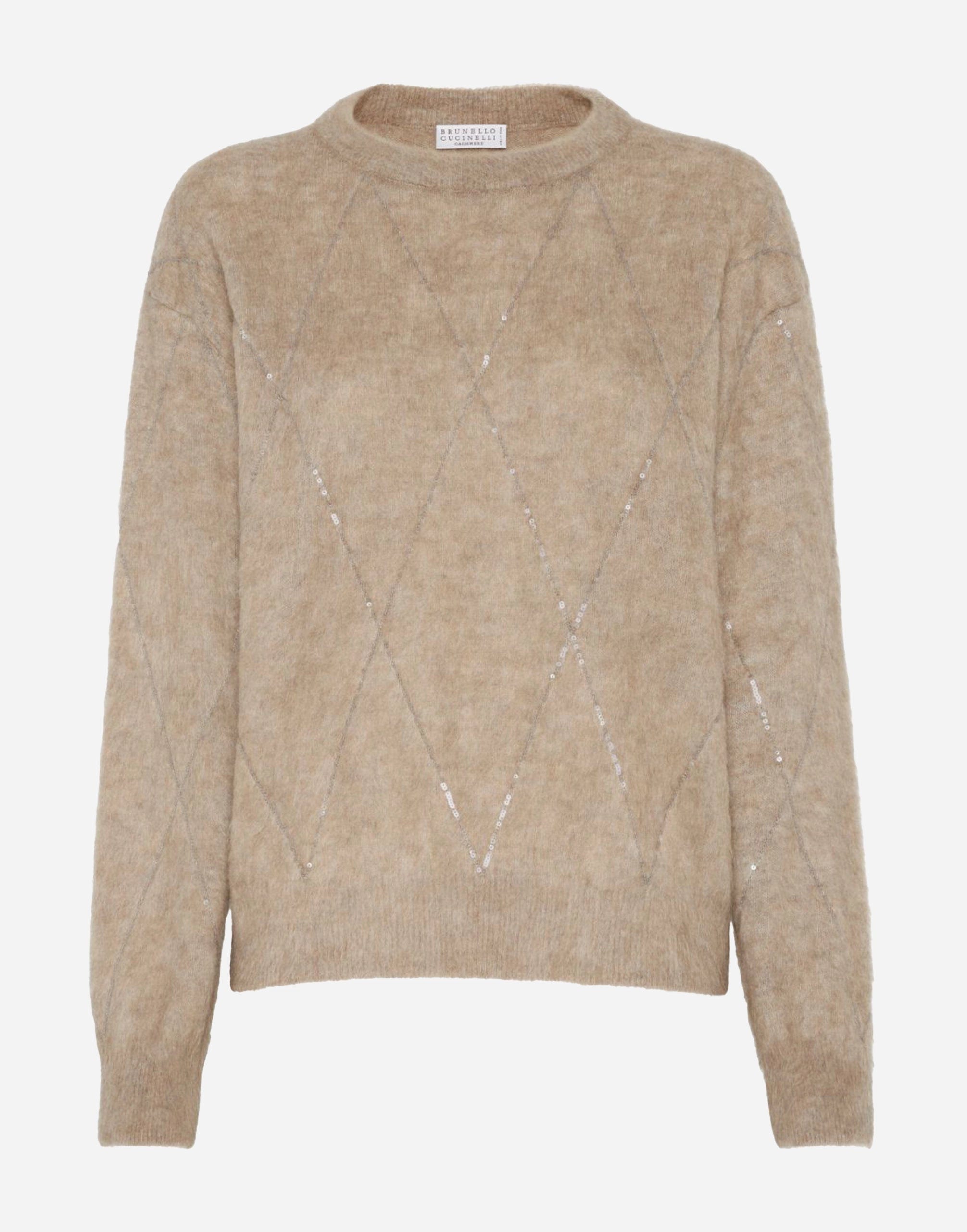 Brunello Cucinelli Sequin-Embellished Knitted Sweater