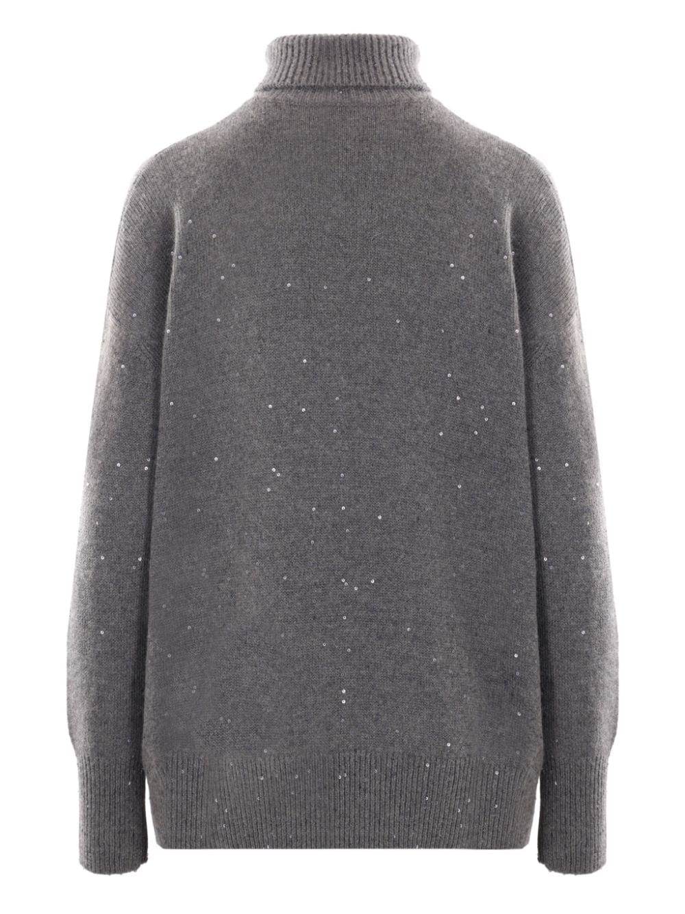 Brunello Cucinelli Sequin-Embellished Roll-Neck Sweater