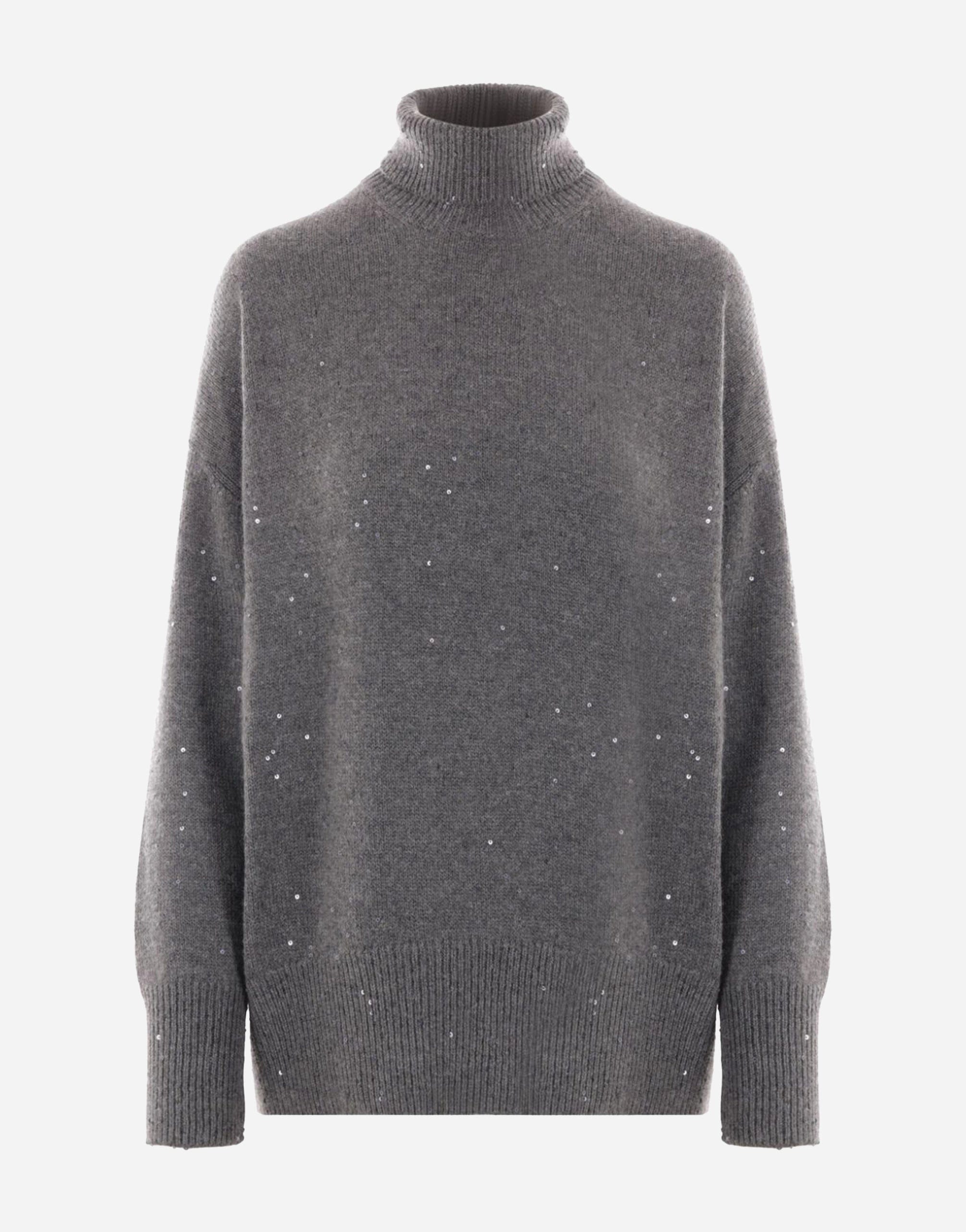 Brunello Cucinelli Sequin-Embellished Roll-Neck Sweater