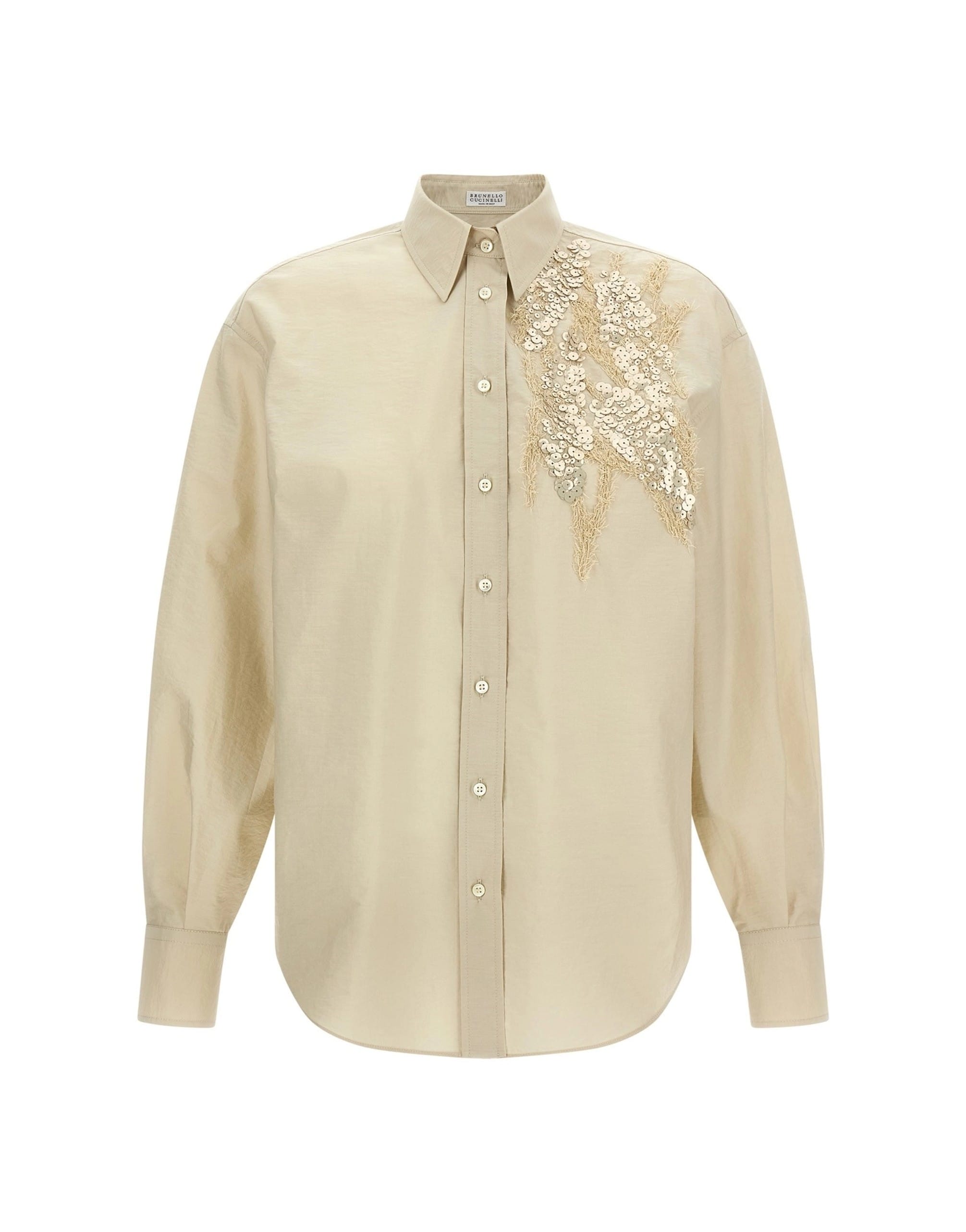 Brunello Cucinelli Brunello Cucinelli Sequin Embroidery Shirt