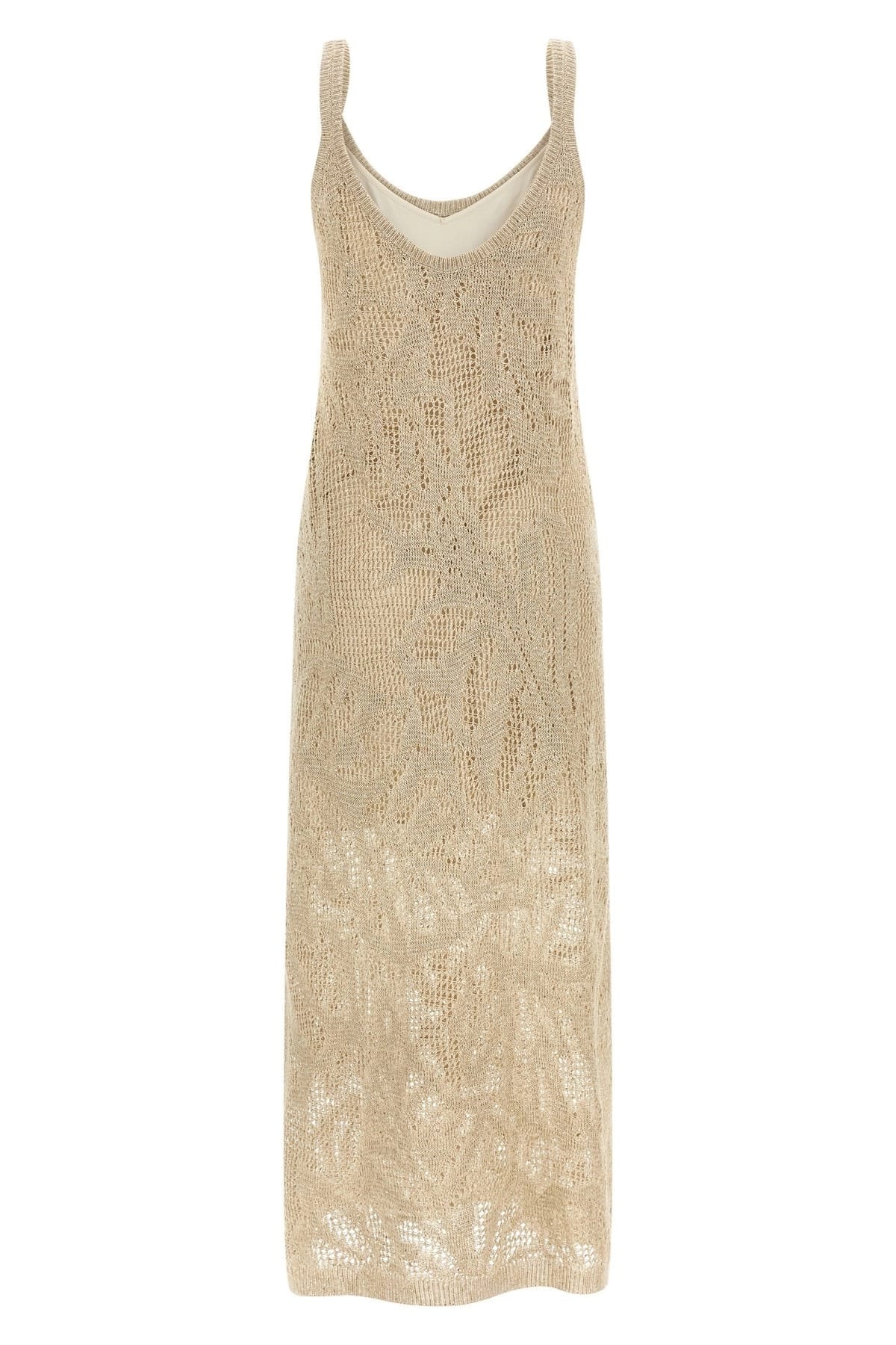 Brunello Cucinelli Sequined Crochet Maxi Dress - alternate view
