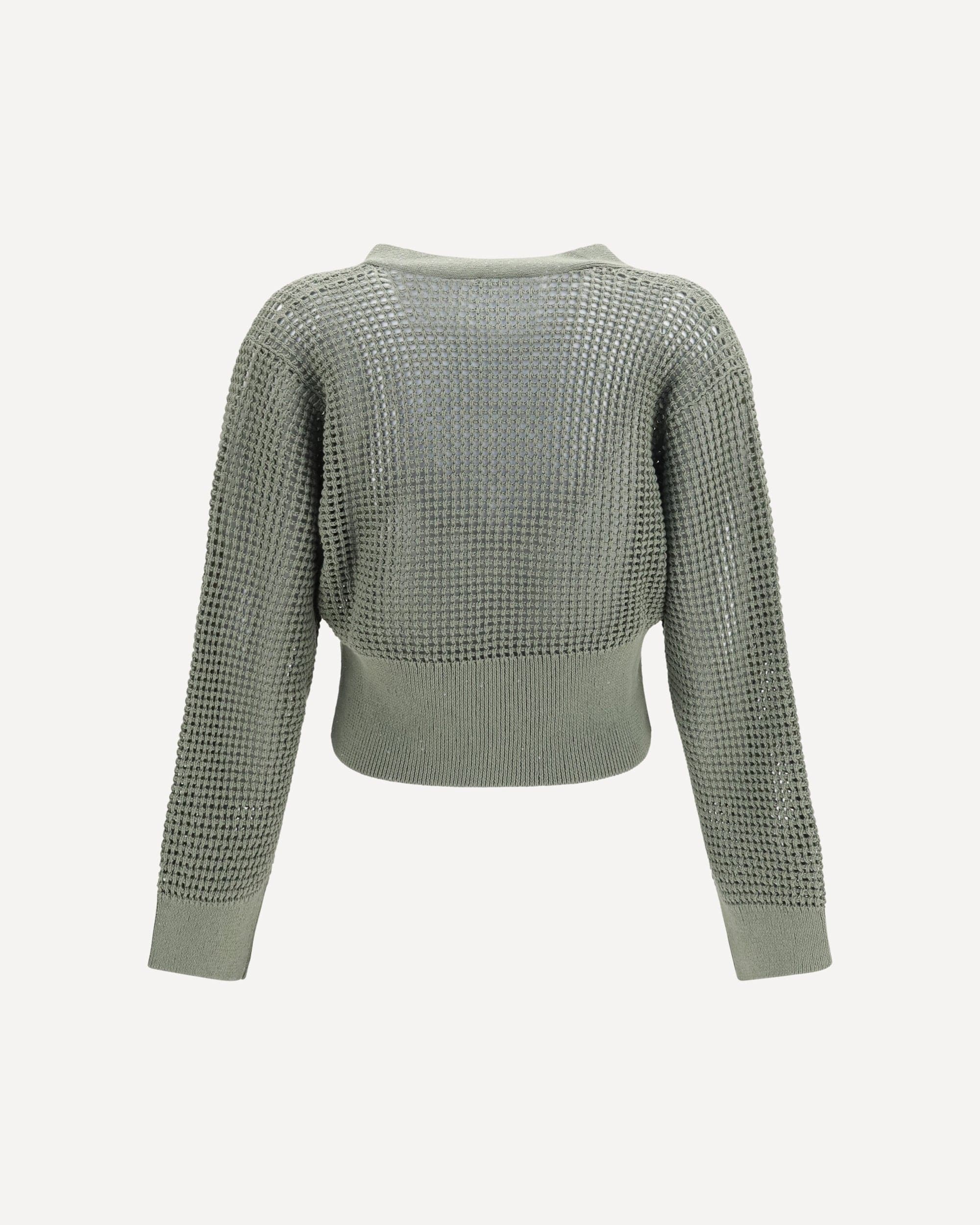 Brunello Cucinelli Sequined Mesh Cardigan - alternate view