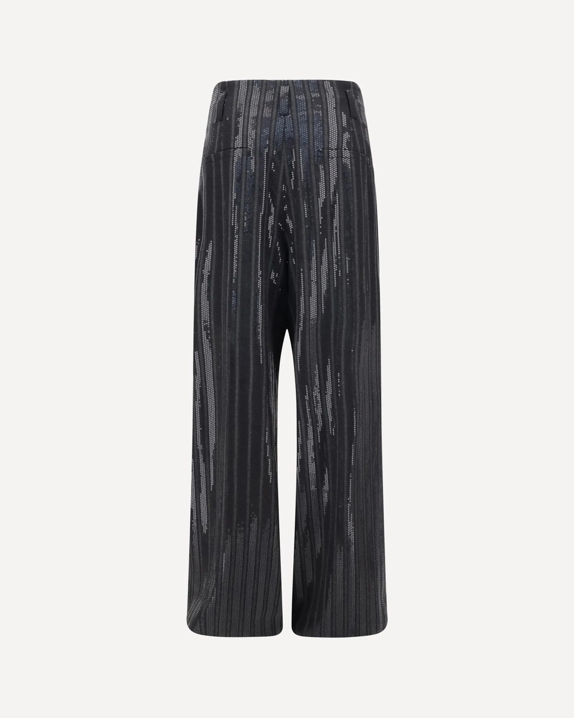 Brunello Cucinelli Sequined Pinstripe Trousers