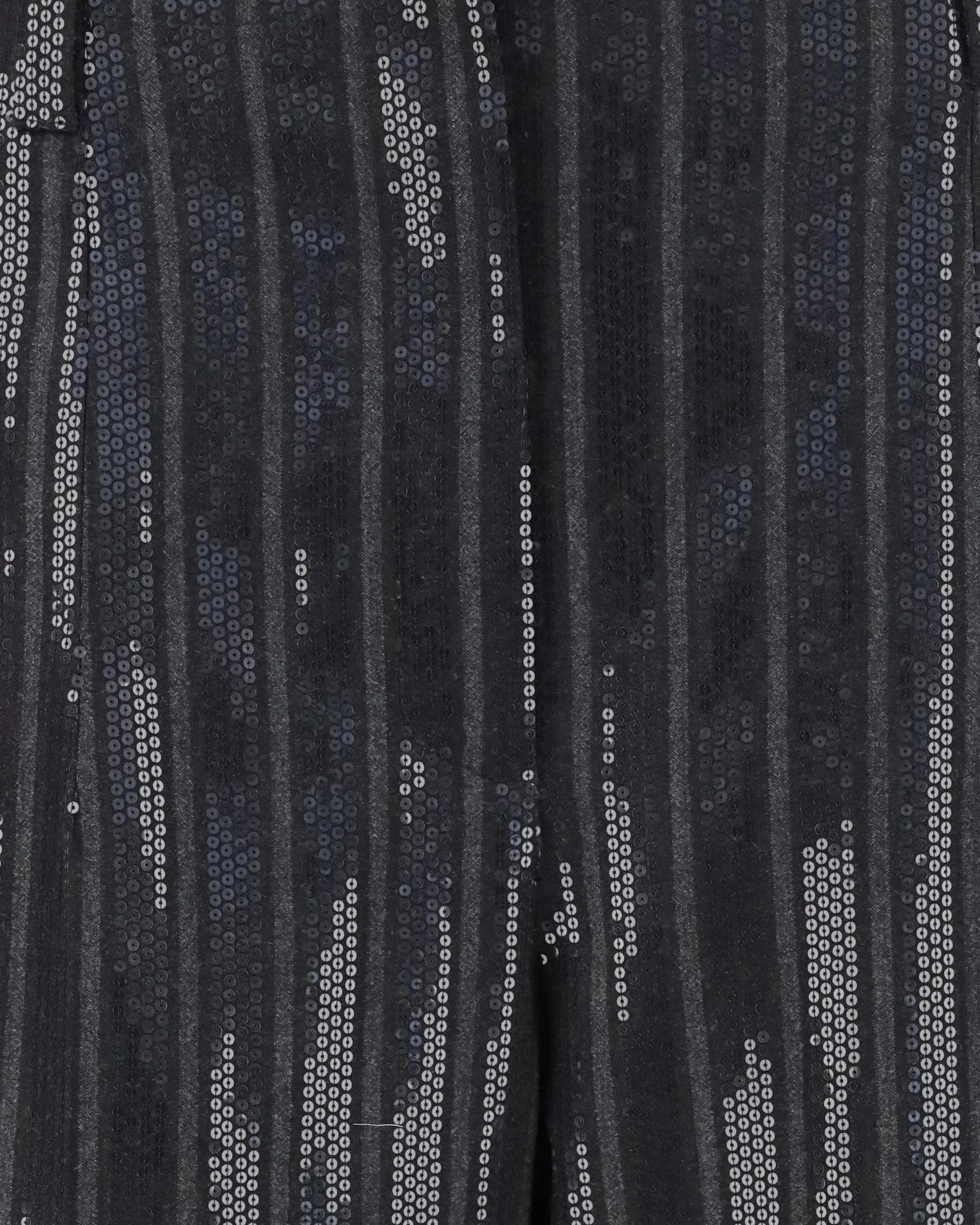 Brunello Cucinelli Sequined Pinstripe Trousers | Sendegaro JP