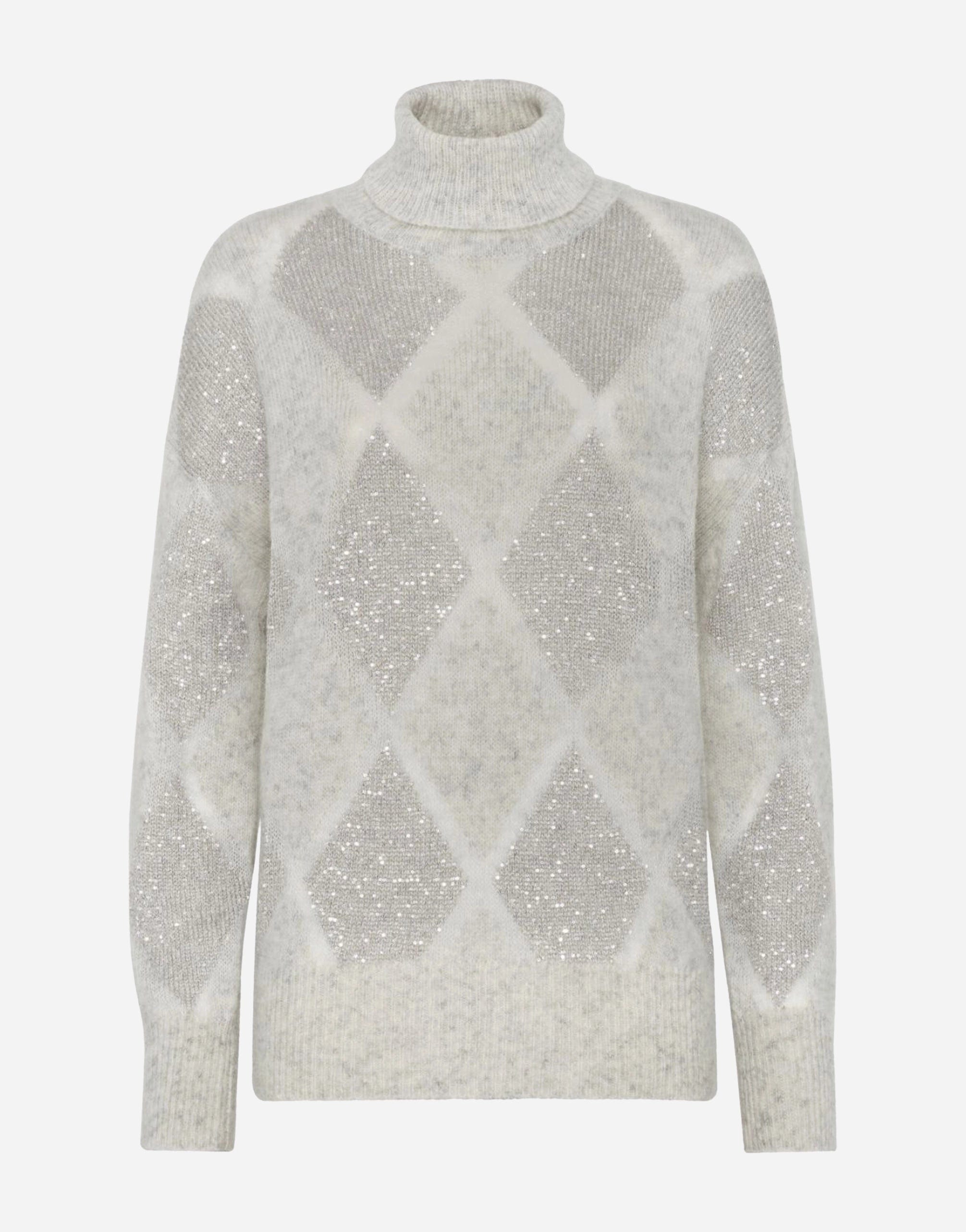 Brunello Cucinelli Sequined Roll-Neck Sweater