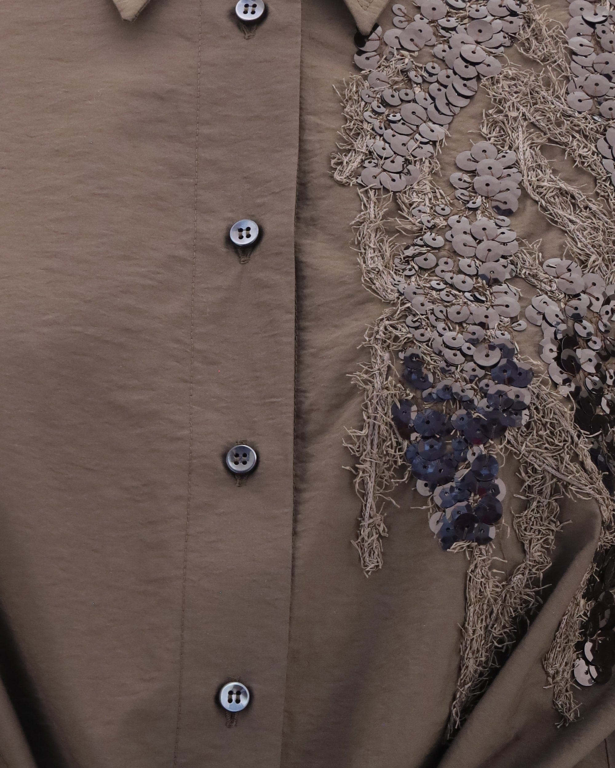 Brunello Cucinelli Brunello Cucinelli Sequined Shirt Dress With Belt