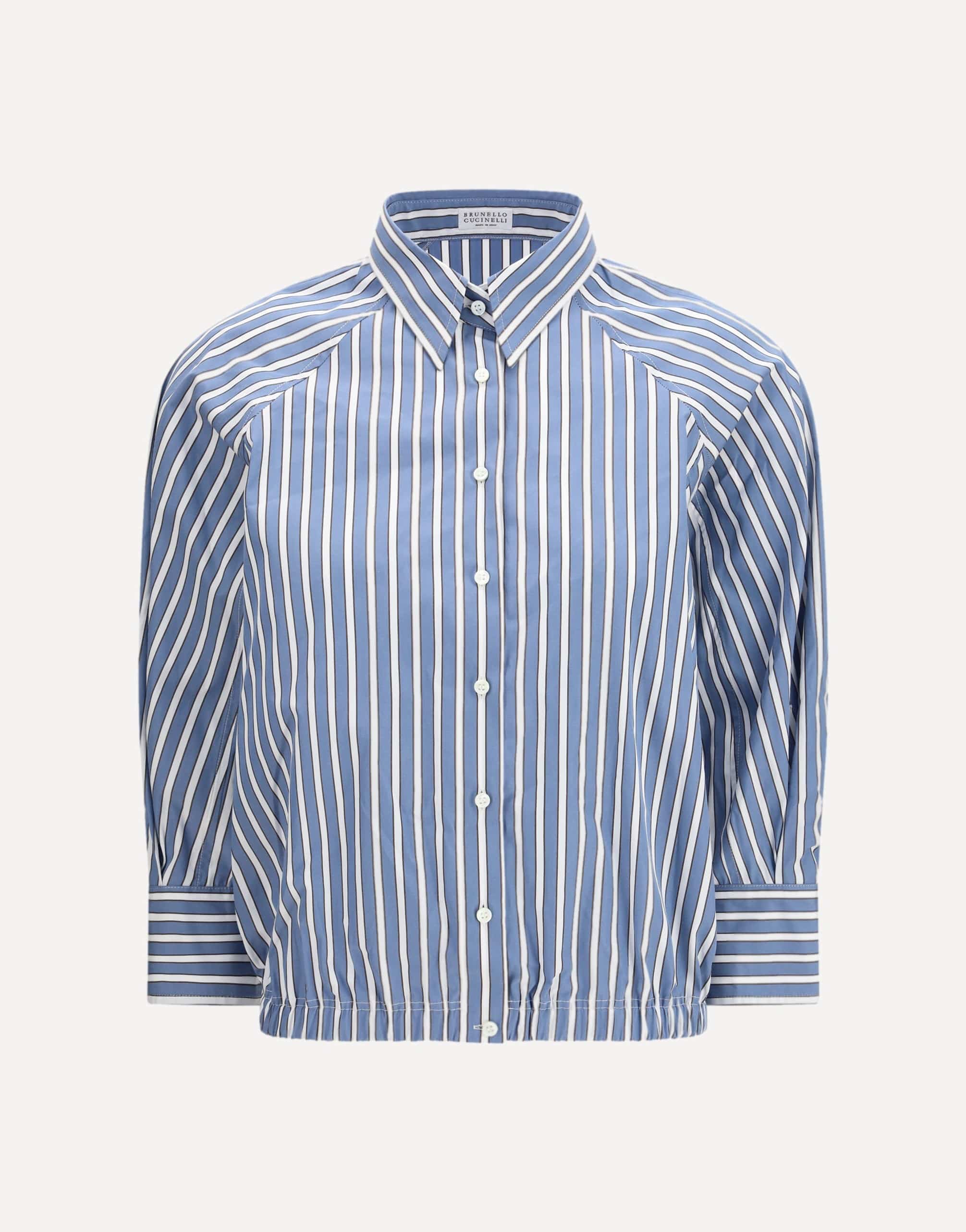 Brunello Cucinelli Brunello Cucinelli Shadow Stripe Poplin Shirt