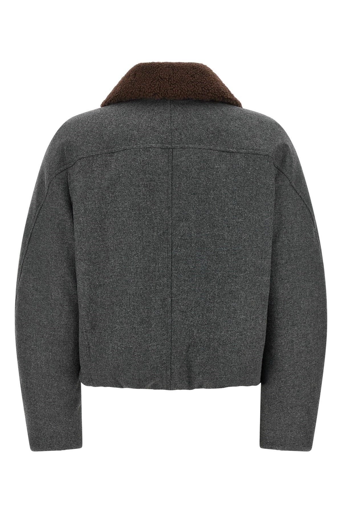 Brunello Cucinelli Shearling Collar Cropped Jacket - alternate view