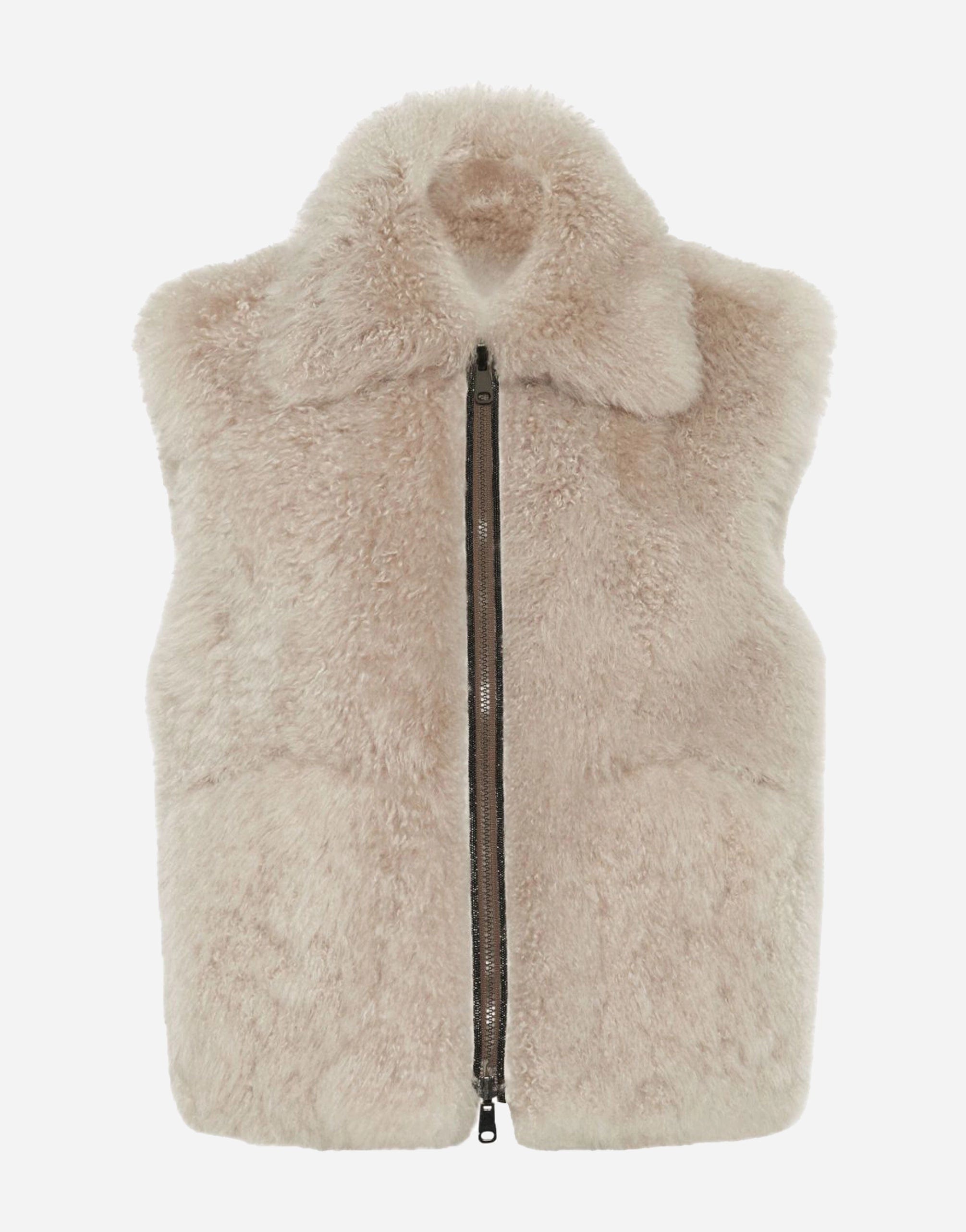 Brunello Cucinelli Shearling Reversible Waistcoat