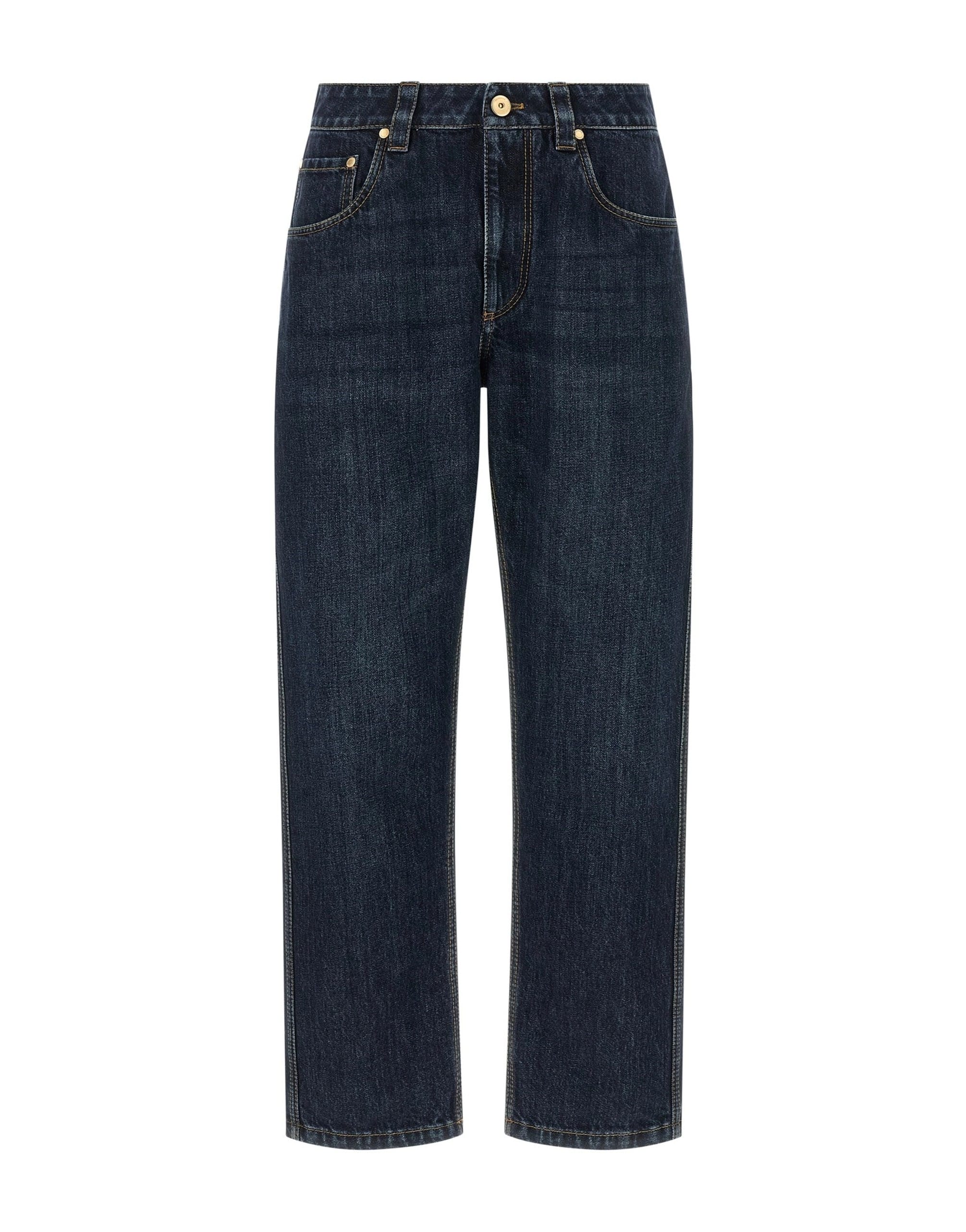 Brunello Cucinelli Brunello Cucinelli Shiny Bartack Jeans