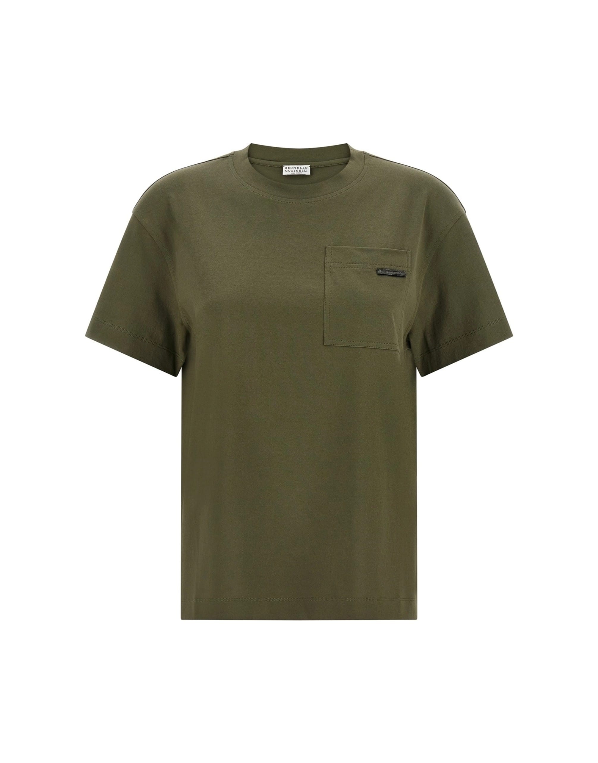 Brunello Cucinelli Brunello Cucinelli Shiny Tab T-Shirt