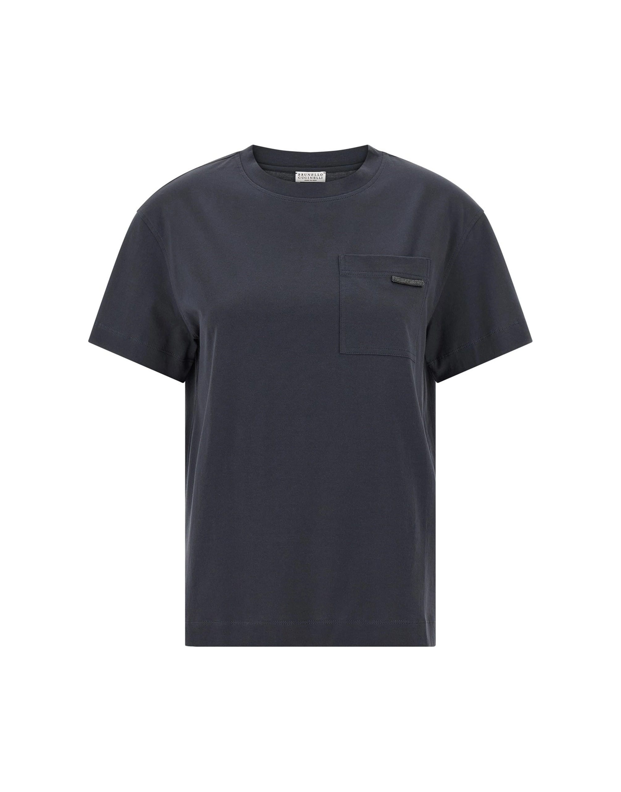 Brunello Cucinelli Brunello Cucinelli Shiny Tab T-Shirt