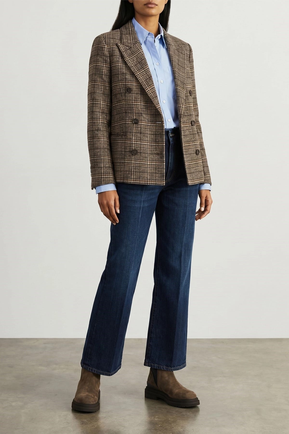 Brunello Cucinelli Brunello Cucinelli Shiny Trim Crop Shirt