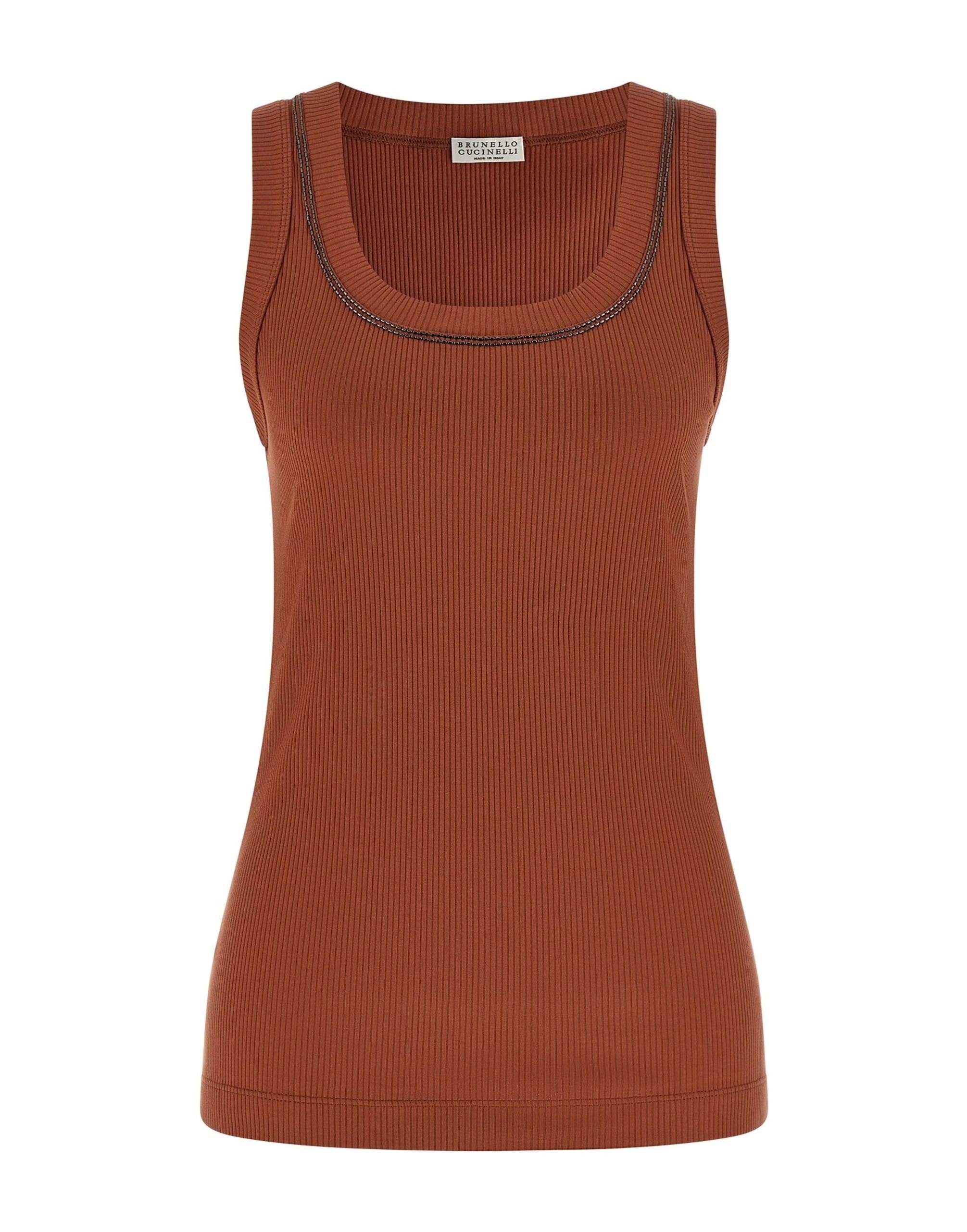 Brunello Cucinelli Brunello Cucinelli Shiny Trim Top