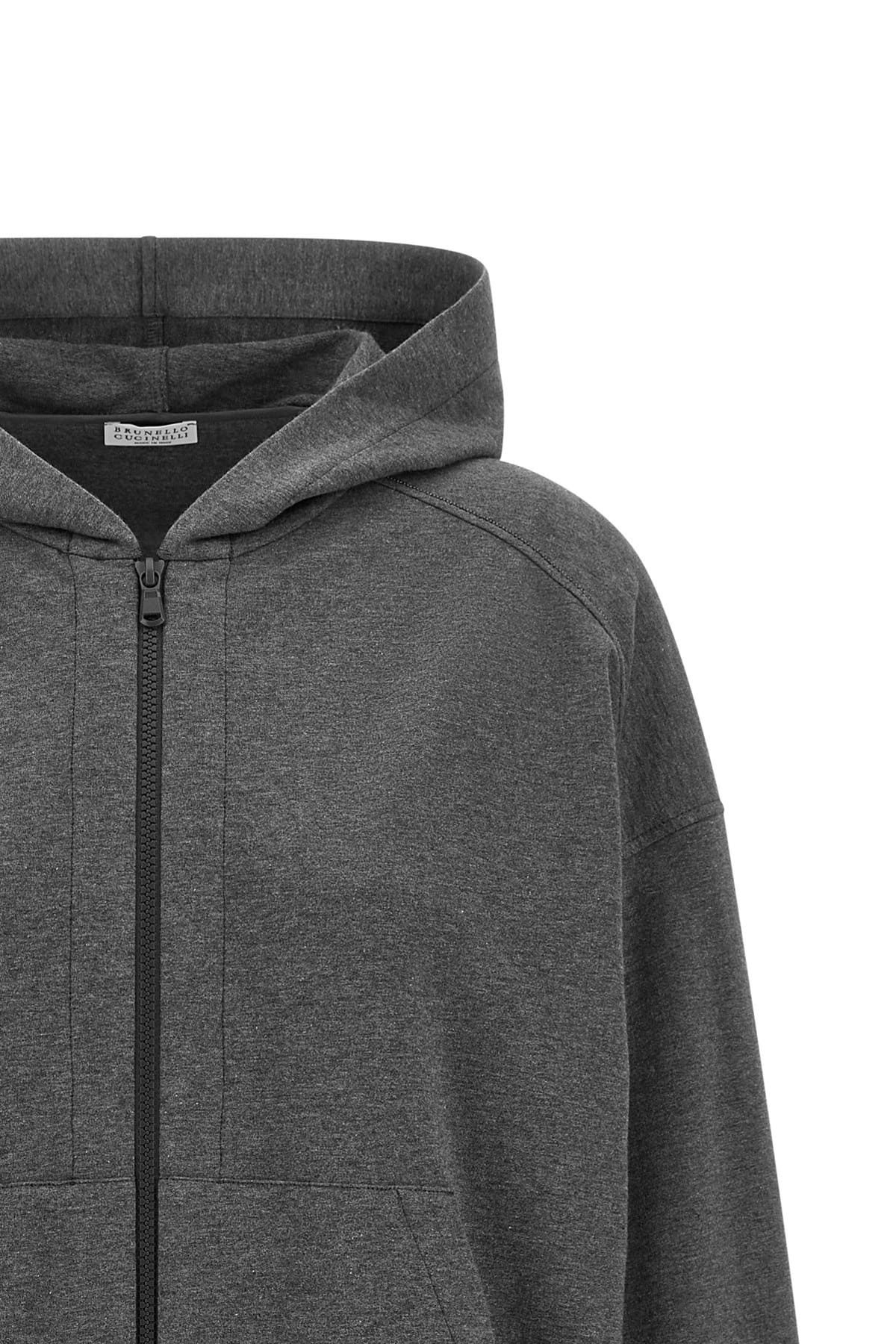 Brunello Cucinelli Brunello Cucinelli Shiny Trims Hoodie