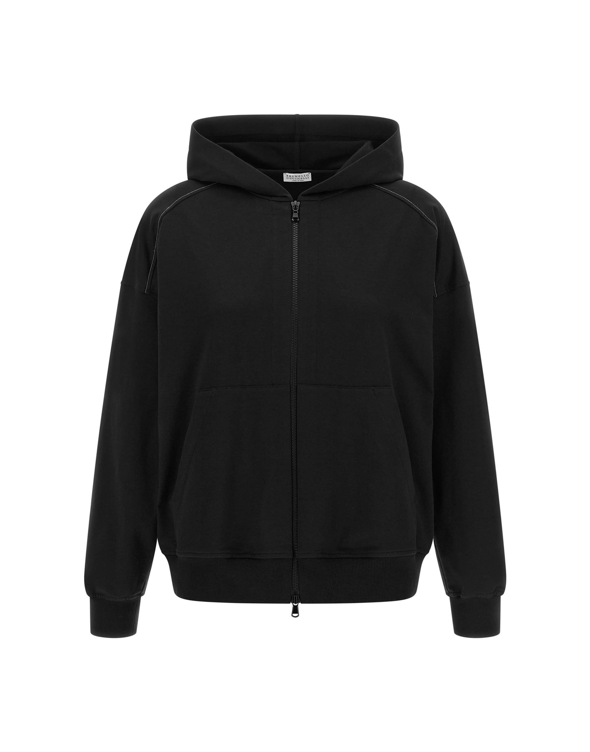 Brunello Cucinelli Brunello Cucinelli Shiny Trims Hoodie