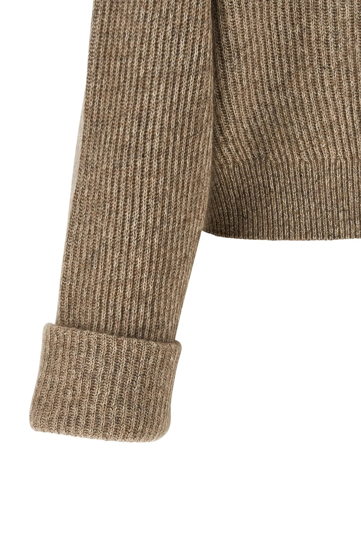 Brunello Cucinelli Shiny Zipper Pull Cardigan | Sendegaro FR