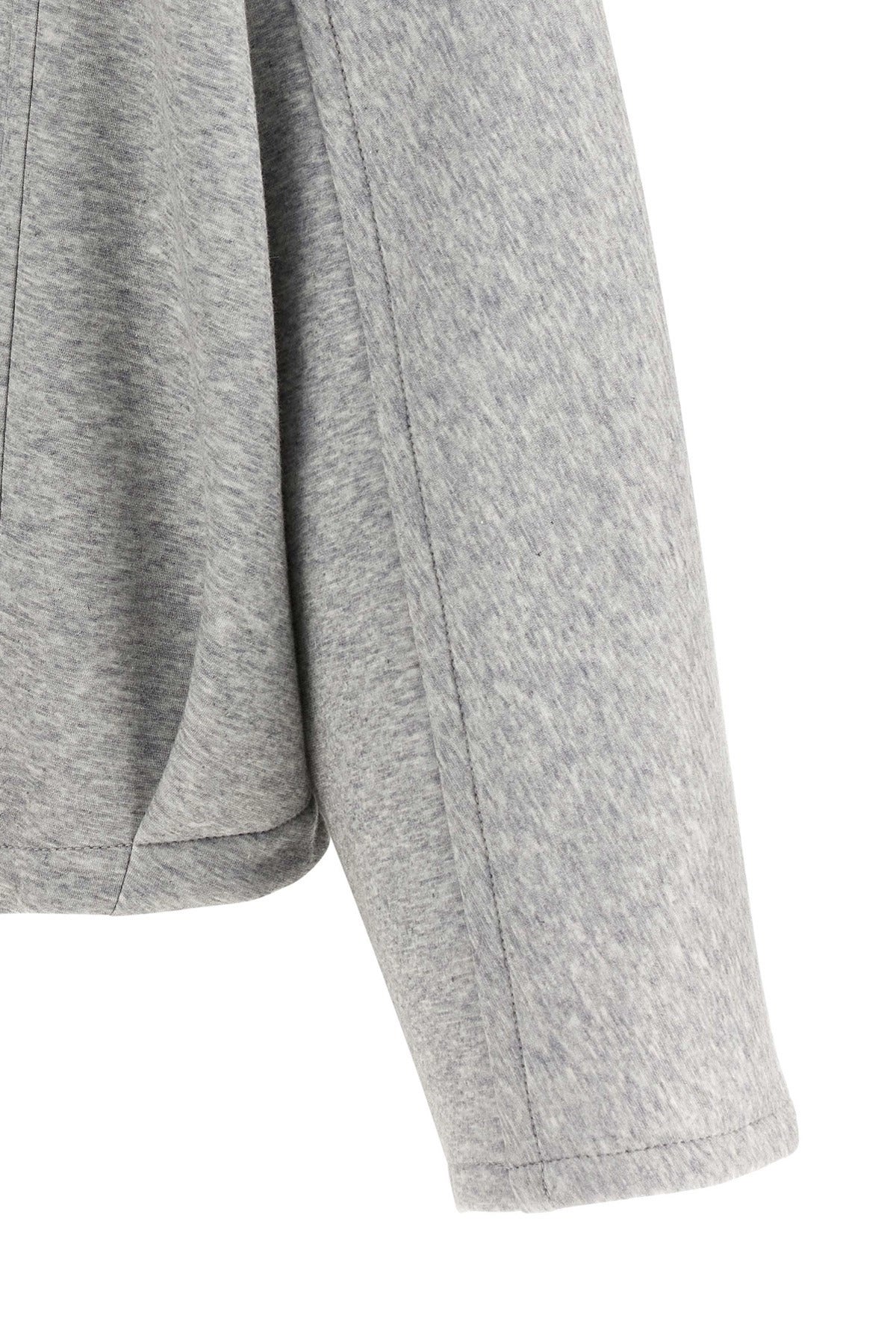 Brunello Cucinelli Shiny Zipper Pull Cropped Hoodie