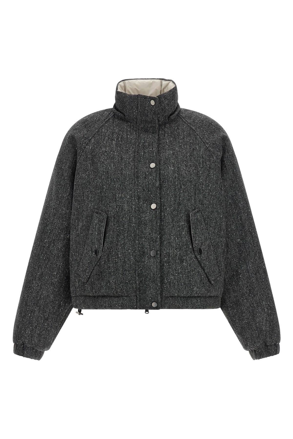 Brunello Cucinelli Shiny Zipper Pull Down Jacket | Sendegaro JP