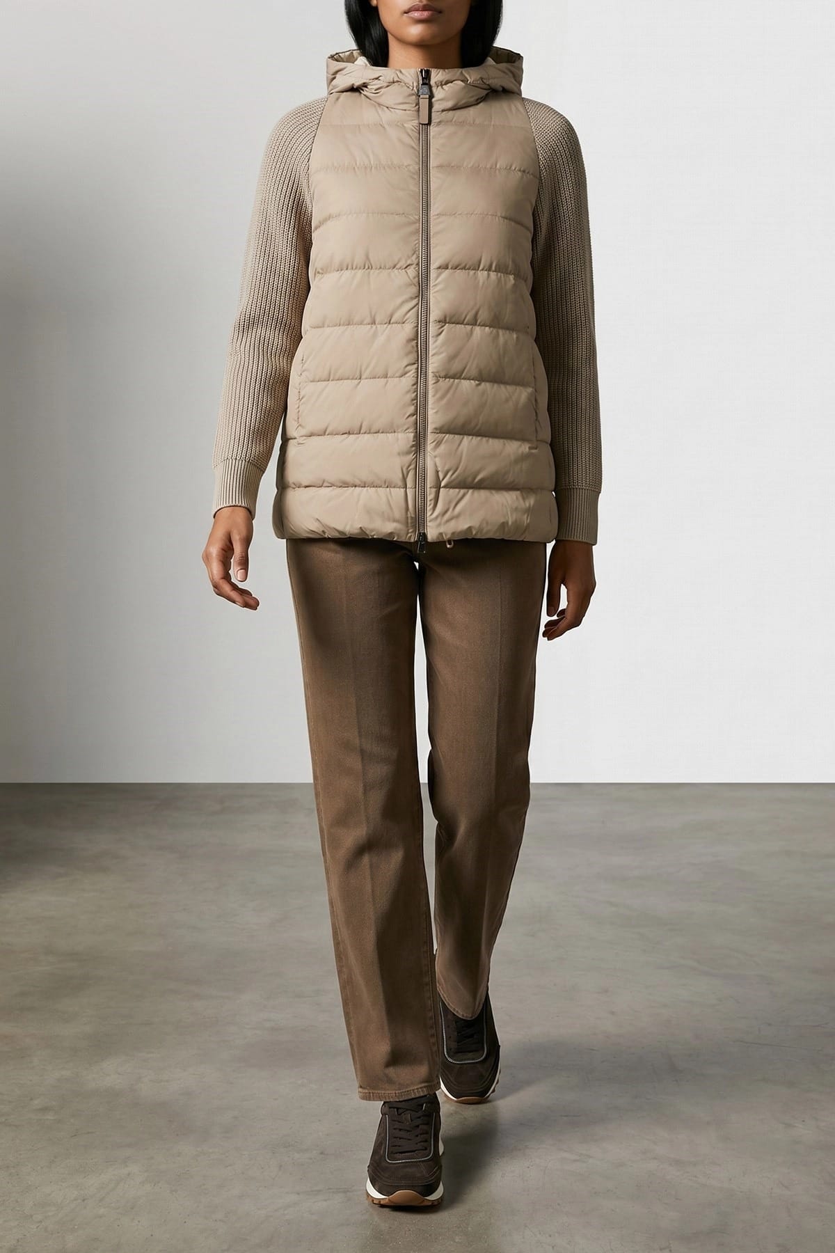 Brunello Cucinelli Brunello Cucinelli Shiny Zipper Pull Down Jacket