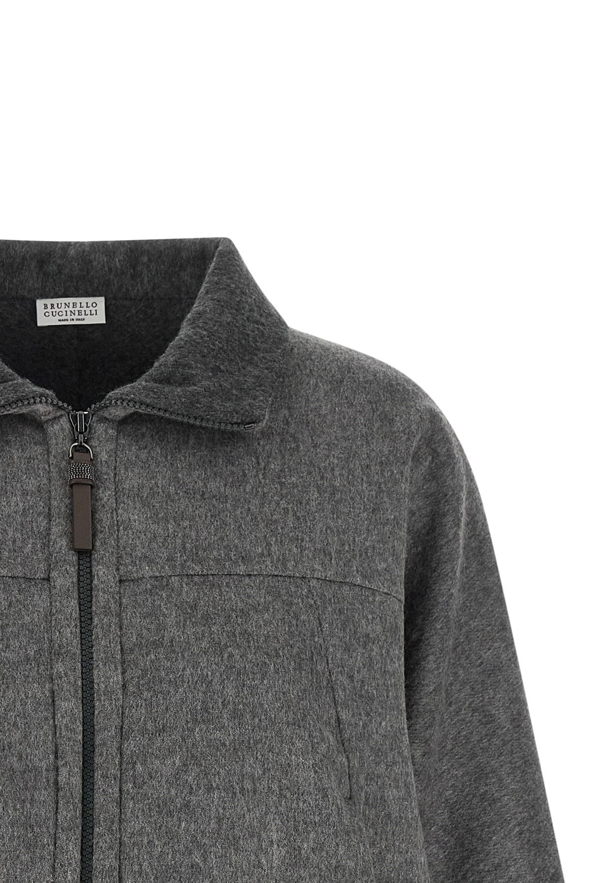 Brunello Cucinelli Brunello Cucinelli Shiny Zipper Pull Jacket