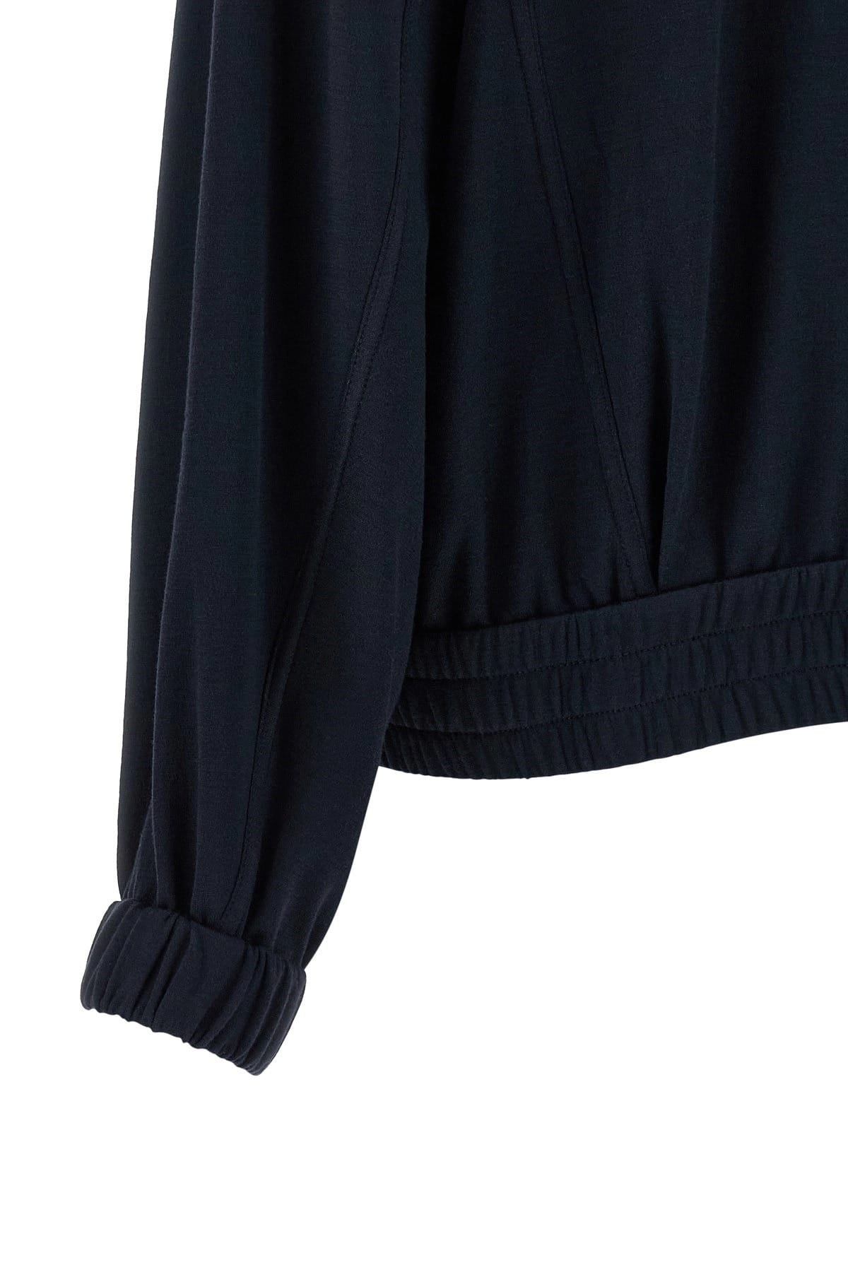 Brunello Cucinelli Brunello Cucinelli Shiny Zipper Pull Sweatshirt
