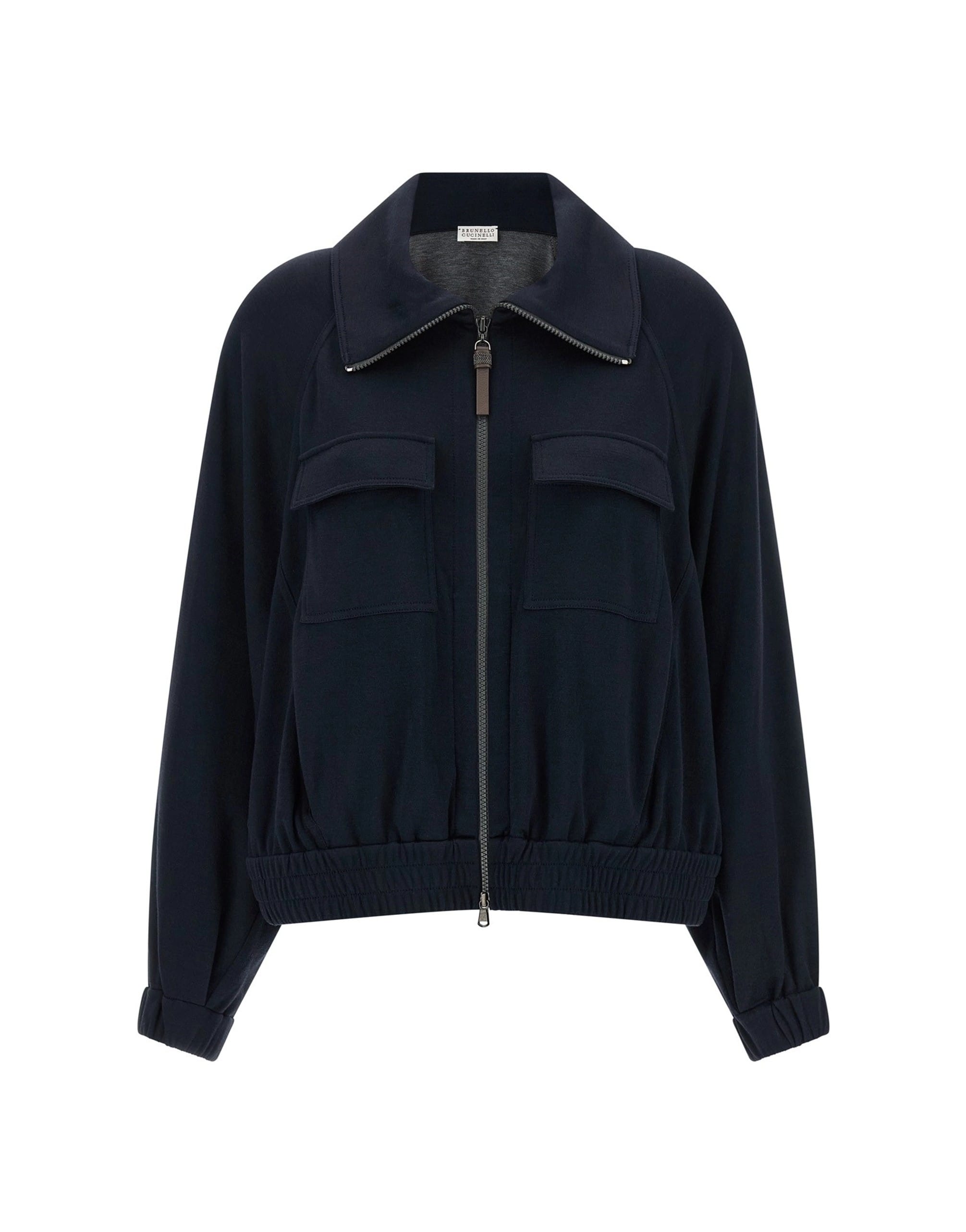 Brunello Cucinelli Brunello Cucinelli Shiny Zipper Pull Sweatshirt