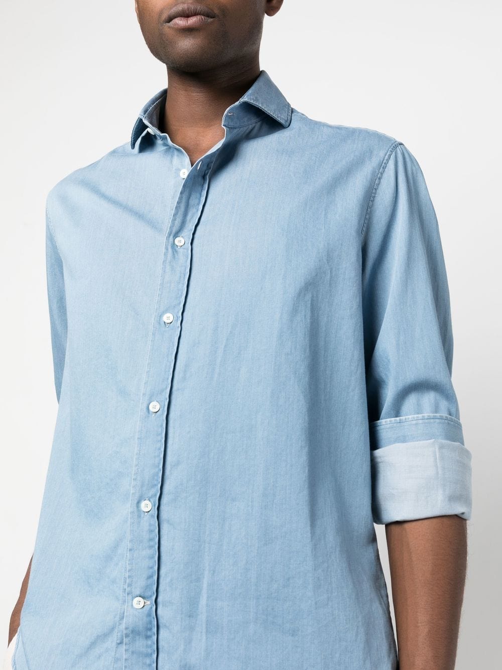 Brunello Cucinelli Brunello Cucinelli Shirts Clear Blue