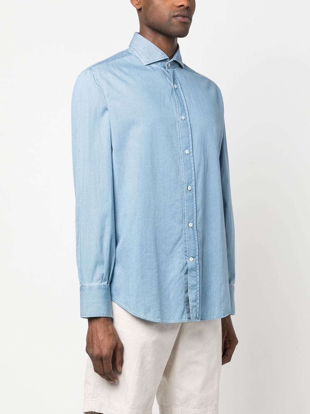 Brunello Cucinelli Brunello Cucinelli Shirts Clear Blue