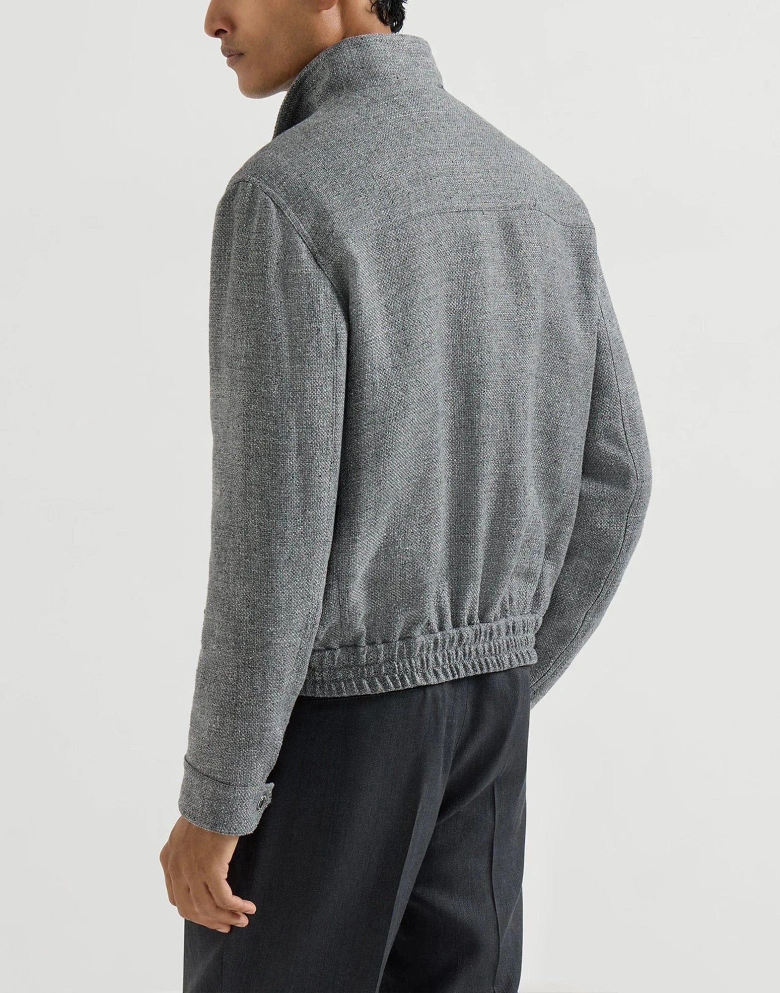 Brunello Cucinelli Silk-Blend Hopsack Jacket