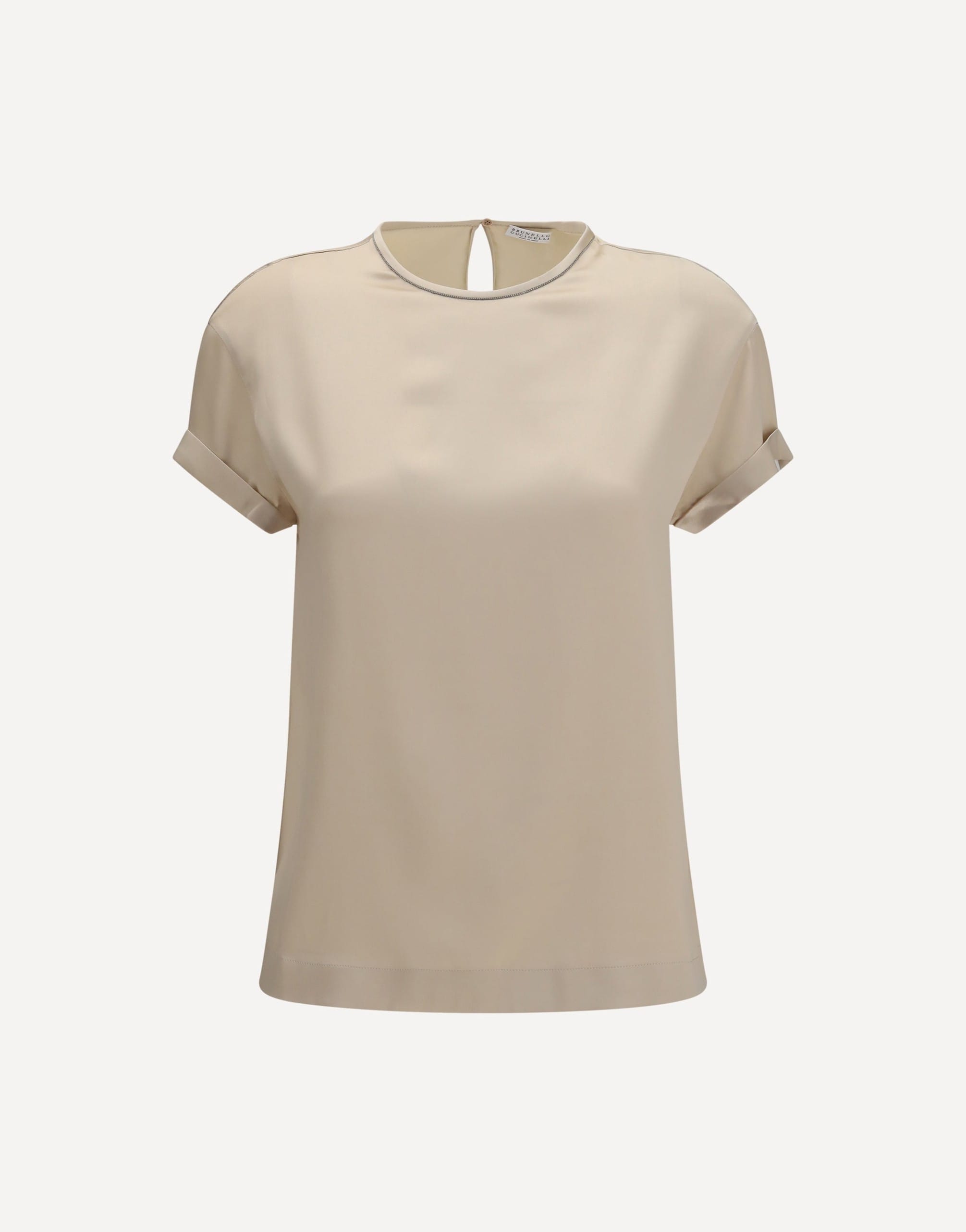Brunello Cucinelli Brunello Cucinelli Silk Blouse With Monili Chain