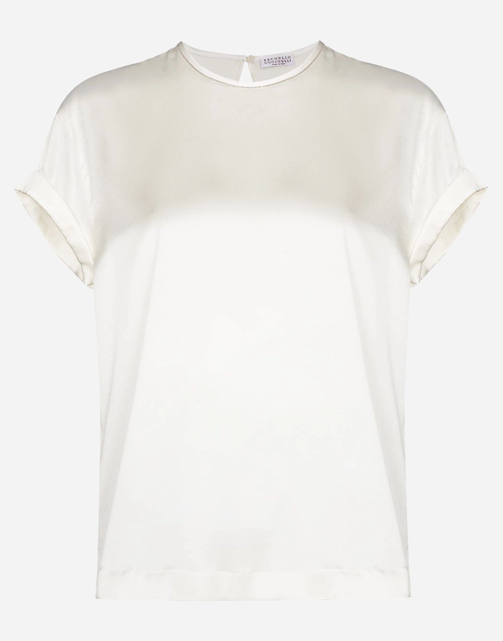 Brunello Cucinelli Silk Crew-Neck T-Shirt