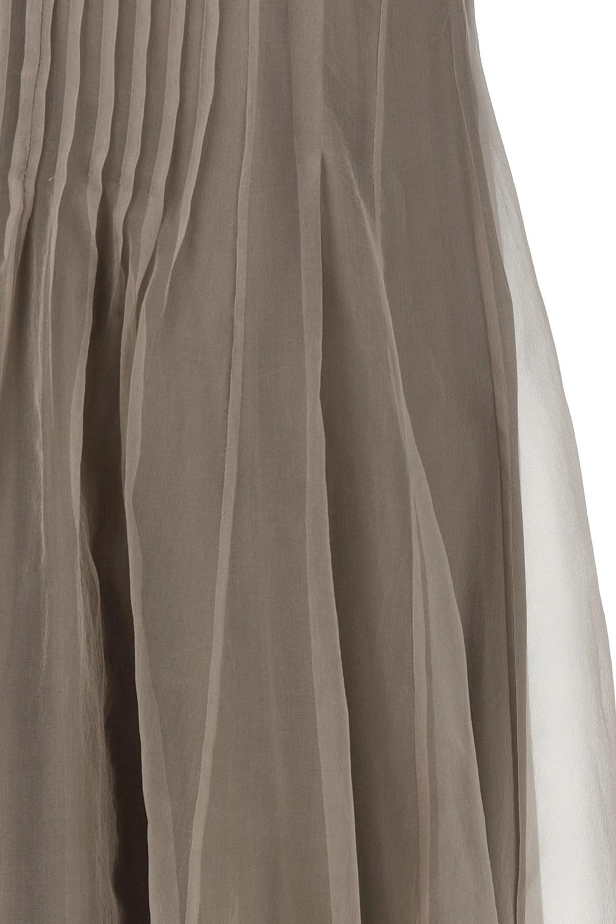 Brunello Cucinelli Brunello Cucinelli Silk Pleated Maxi Dress
