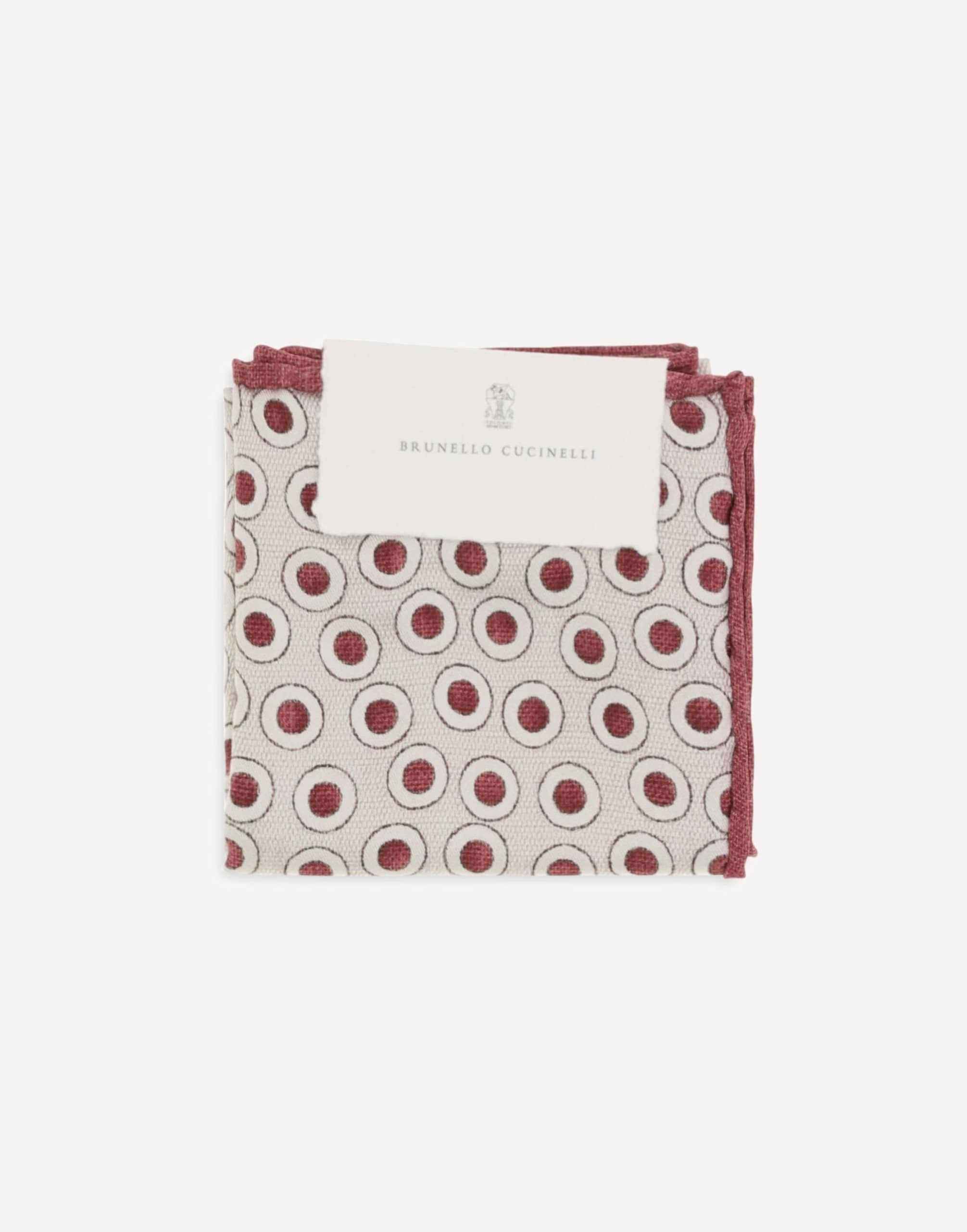 Brunello Cucinelli Silk Polka-Dot Pocket Square