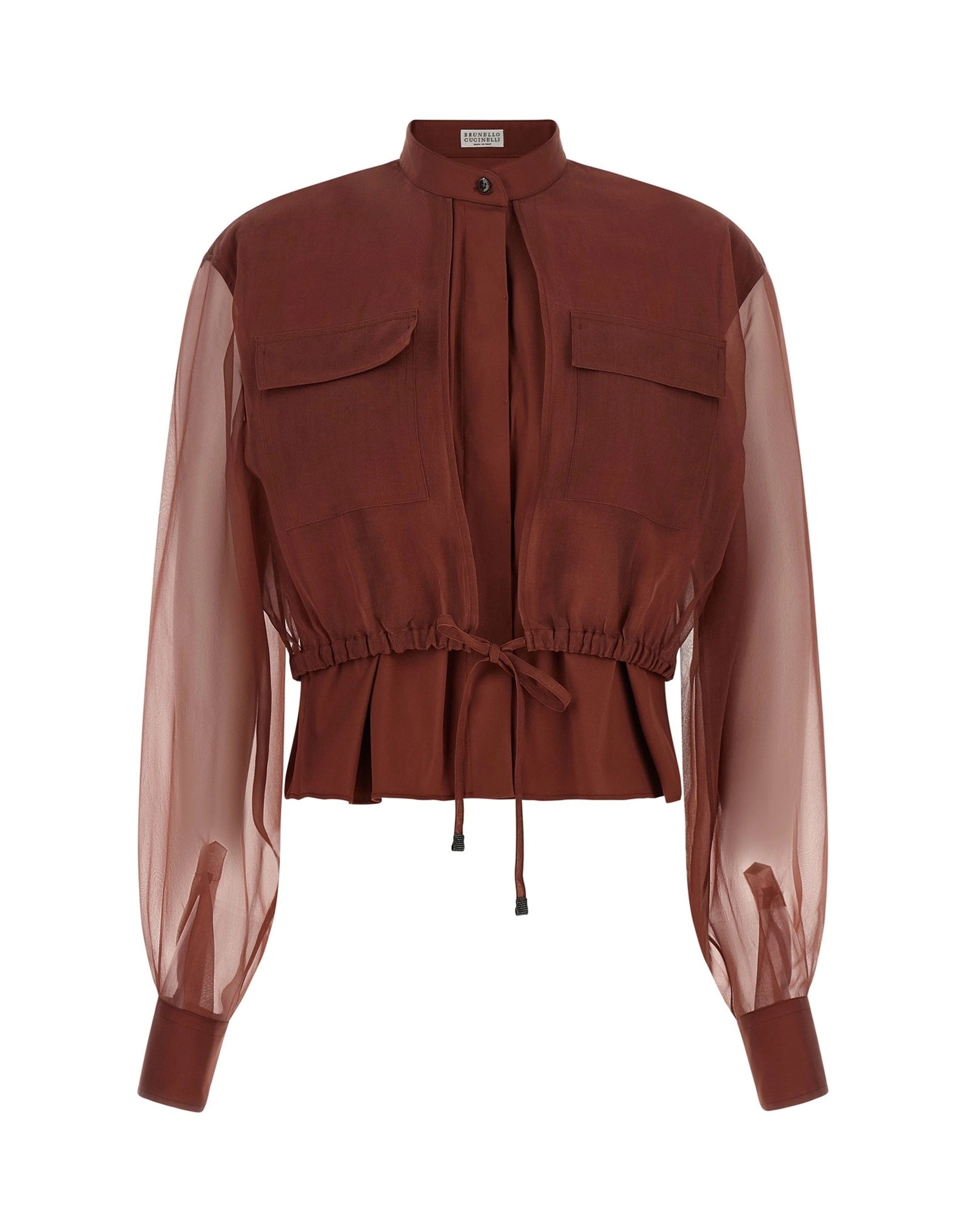 Brunello Cucinelli Silk Sleeves Blouse
