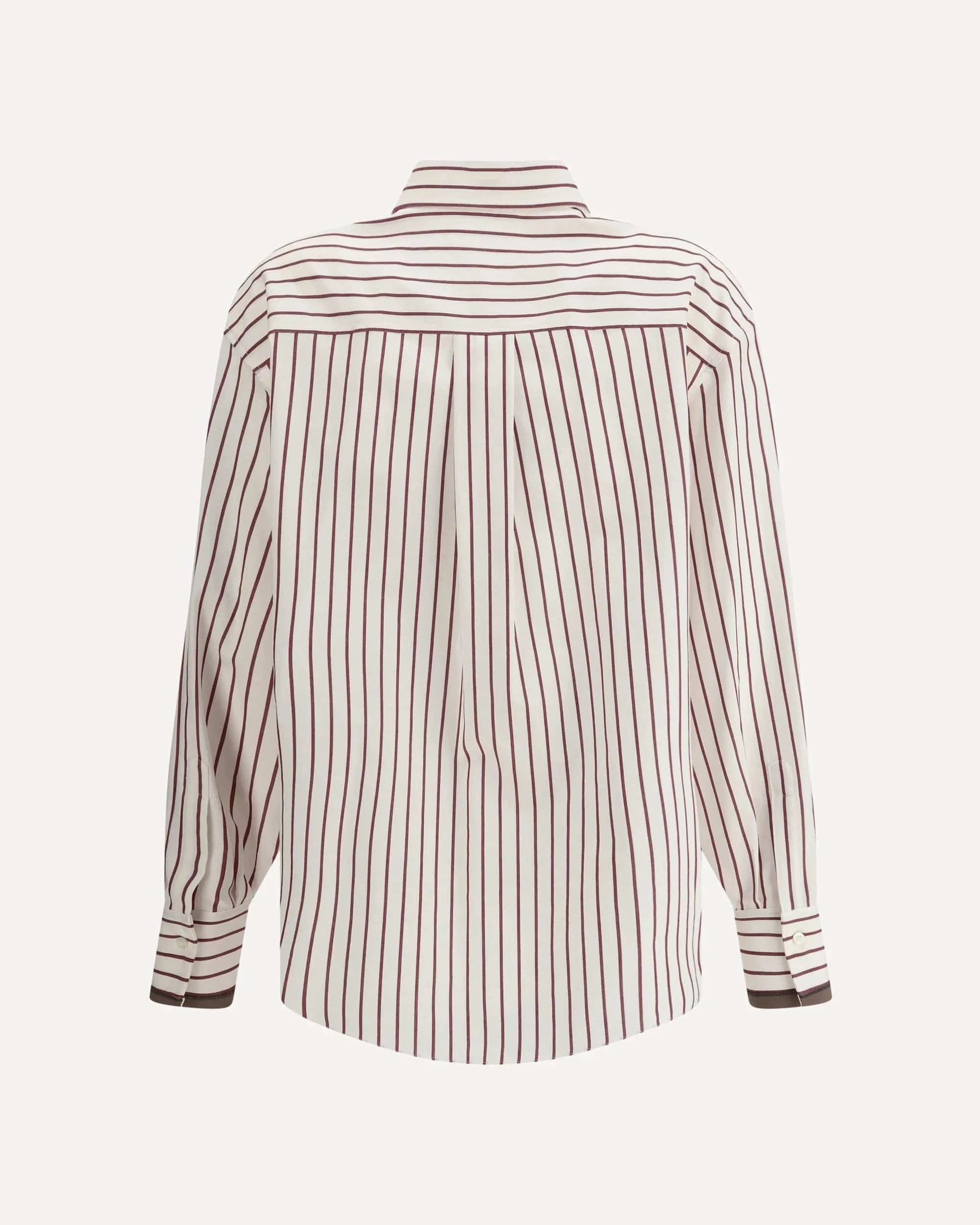 Brunello Cucinelli Silk Striped Shirt