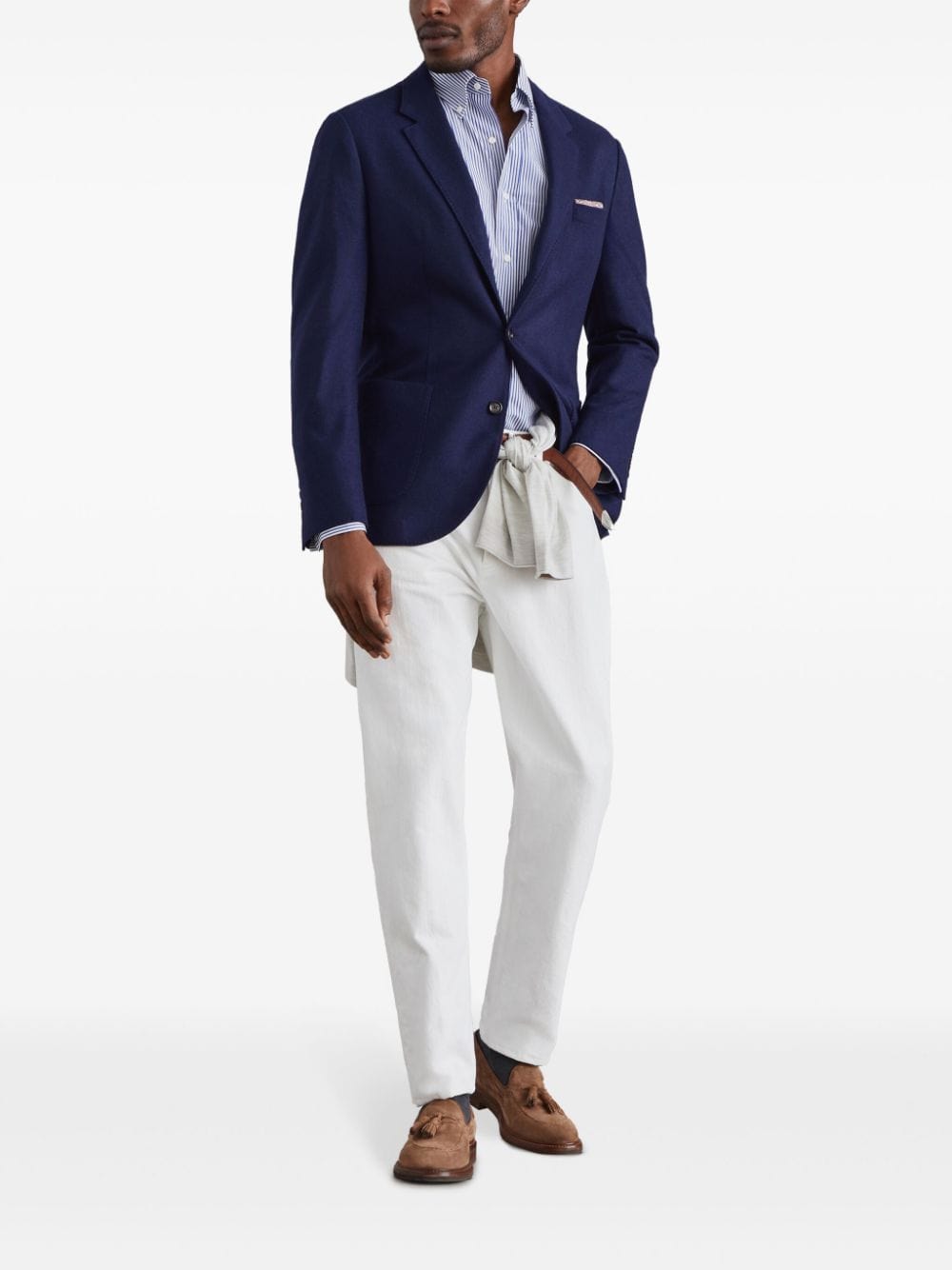 Brunello Cucinelli Single-Breasted Cashmere Blazer