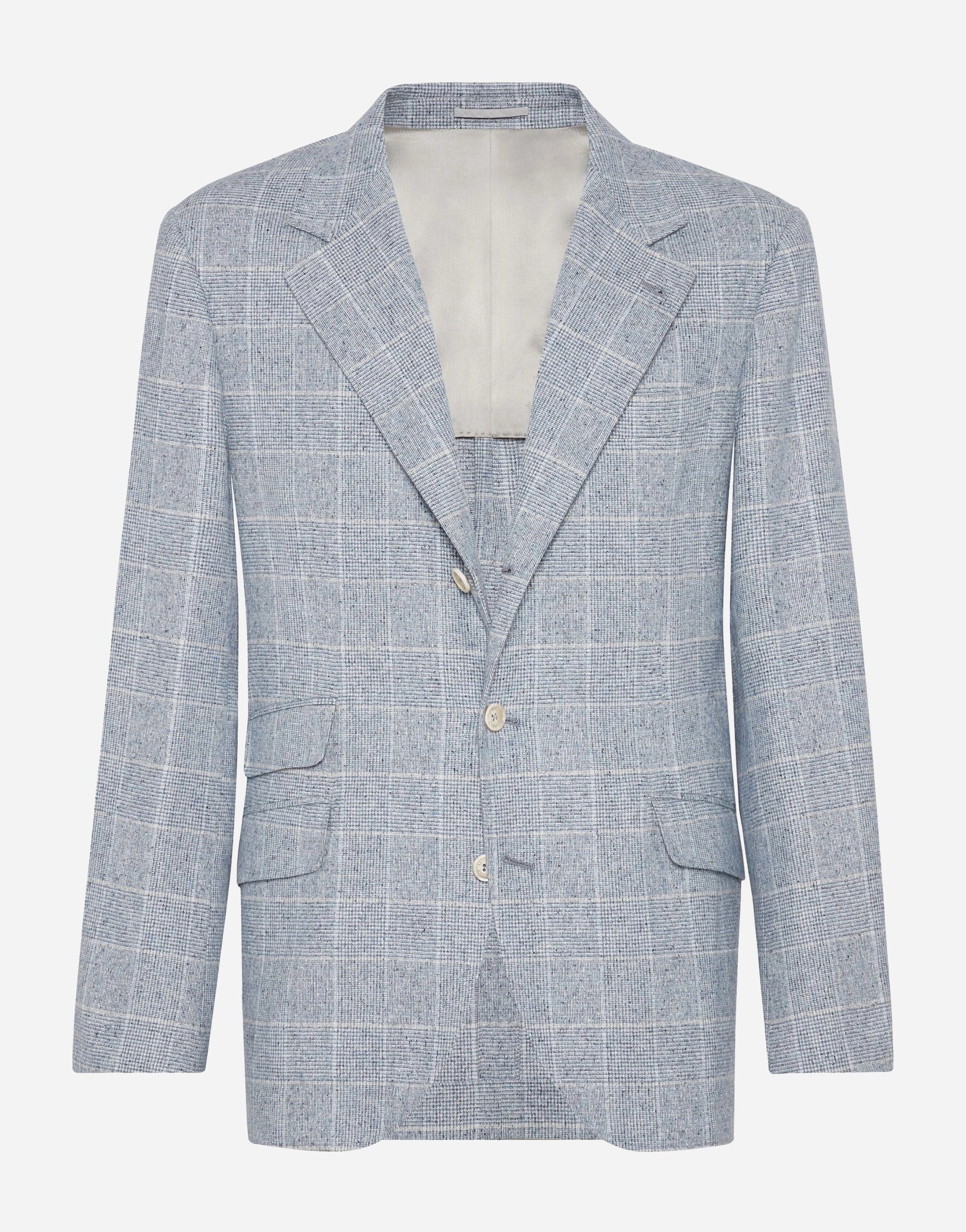 Brunello Cucinelli Single-Breasted Checked Blazer