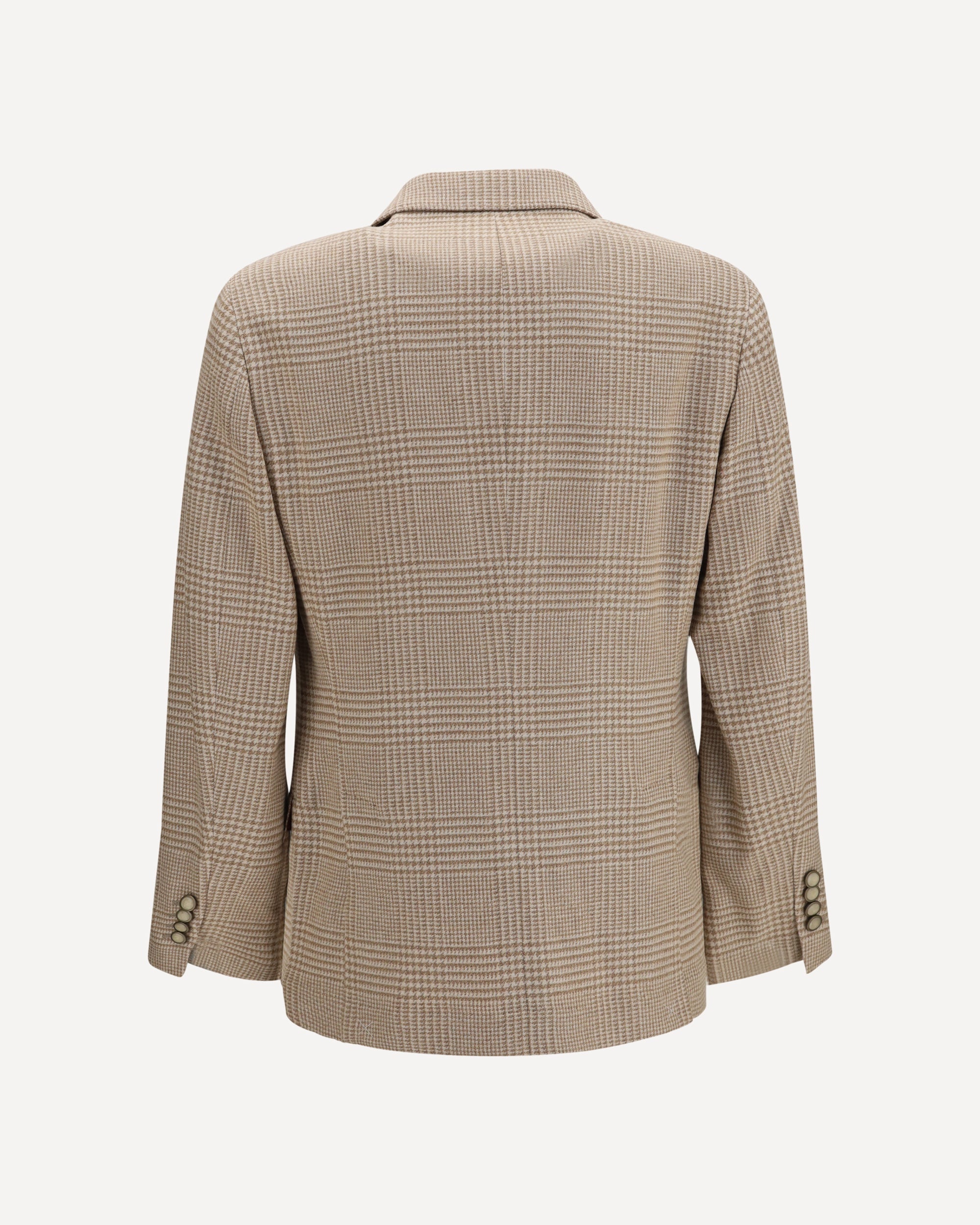 Brunello Cucinelli Single Breasted Checked Blazer - alternate view