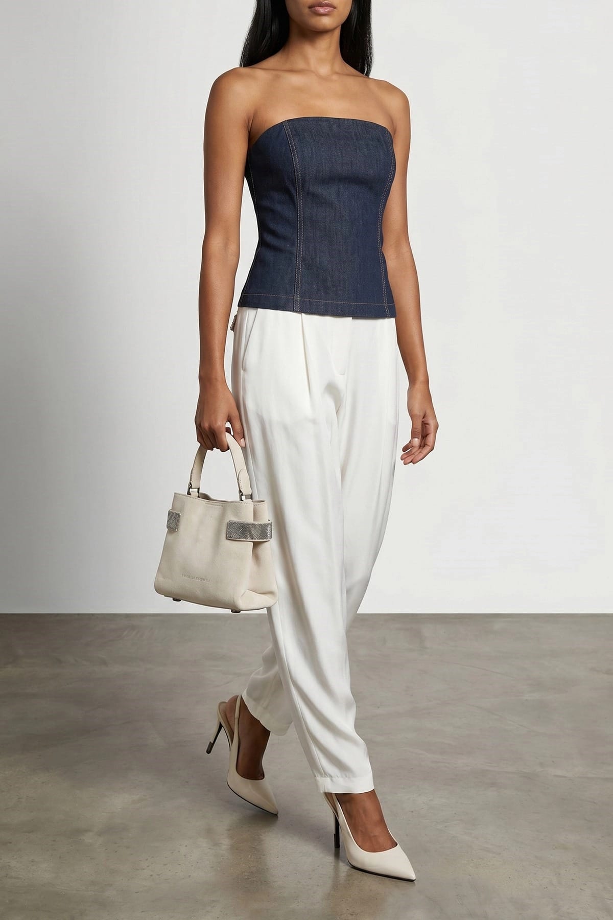 Brunello Cucinelli Brunello Cucinelli Sleeveless Denim Top
