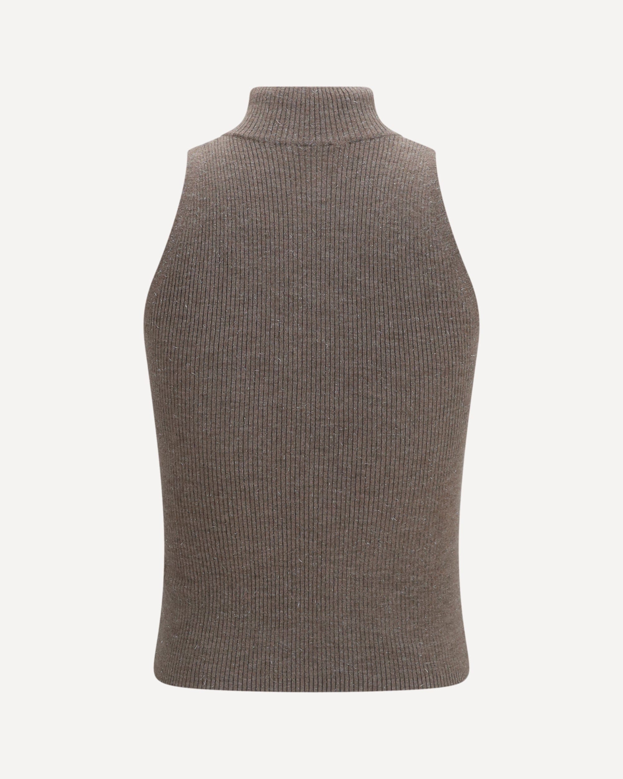 Brunello Cucinelli Sleeveless Turtleneck With Luminous Details - alternate view