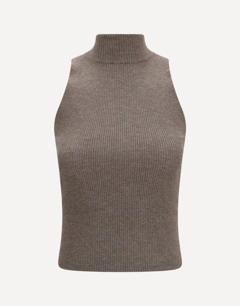 Brunello Cucinelli Sleeveless Turtleneck With Luminous Details