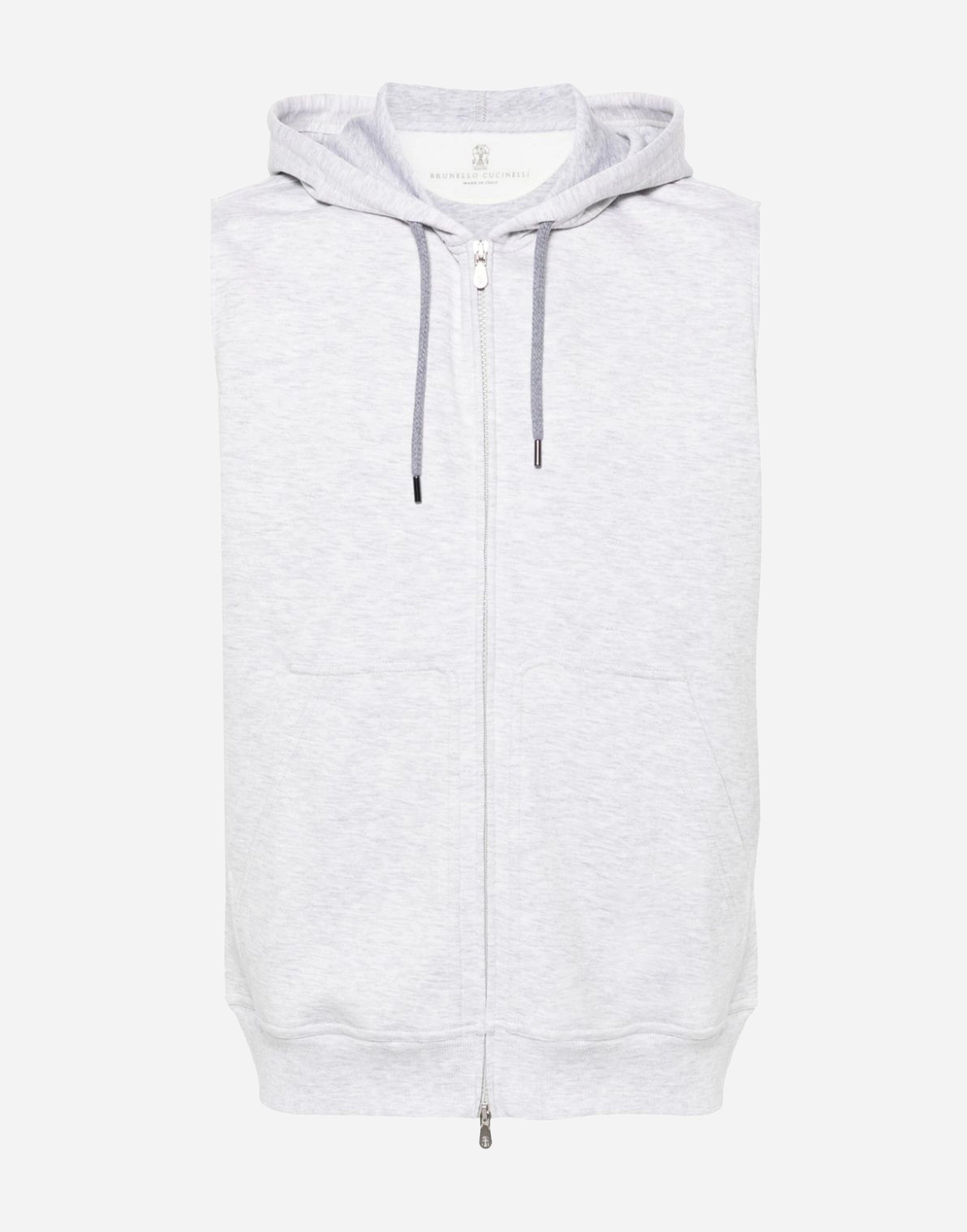 Brunello Cucinelli Sleeveless Zip-Up Hoodie