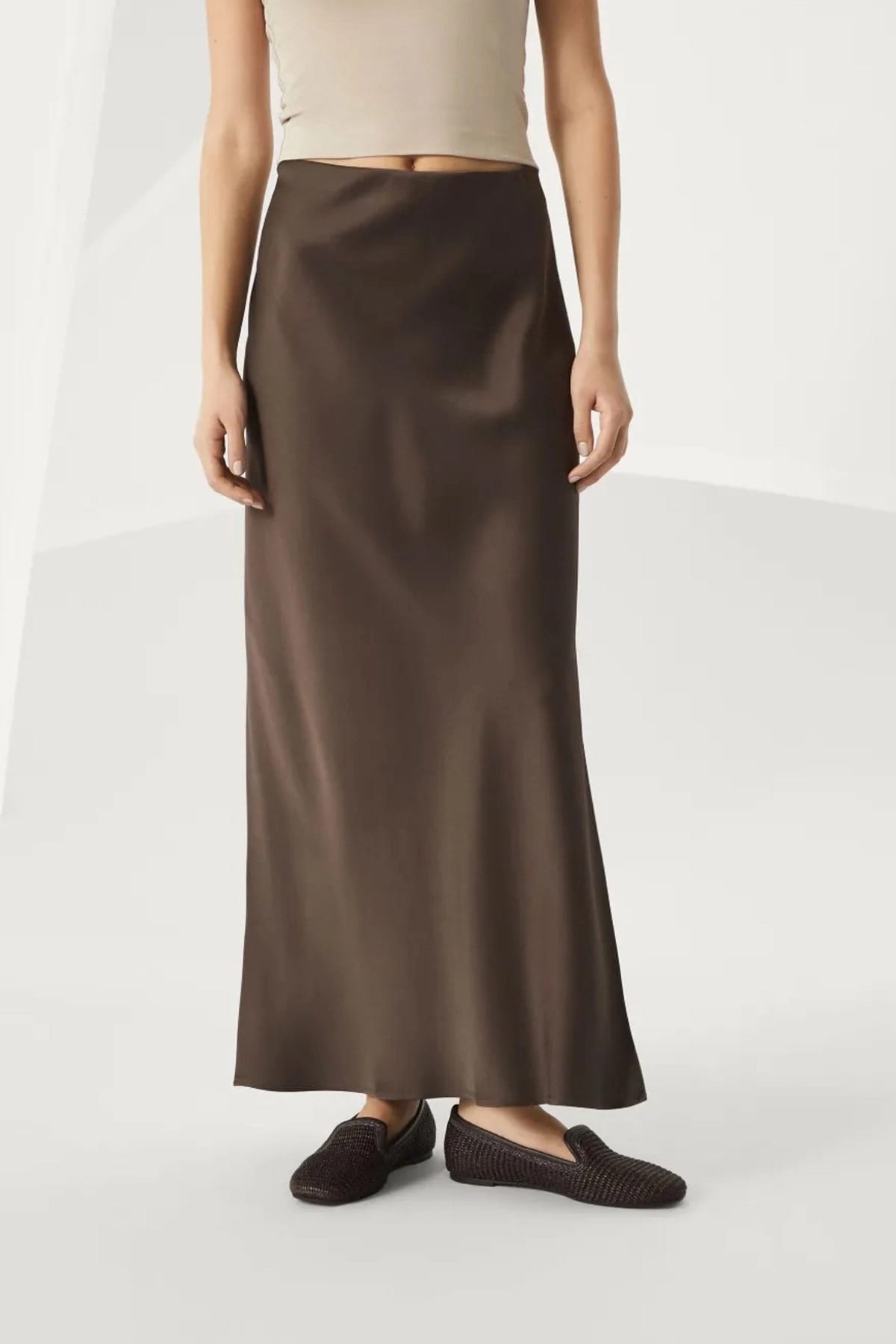 Brunello Cucinelli Slit Maxi Skirt - alternate view