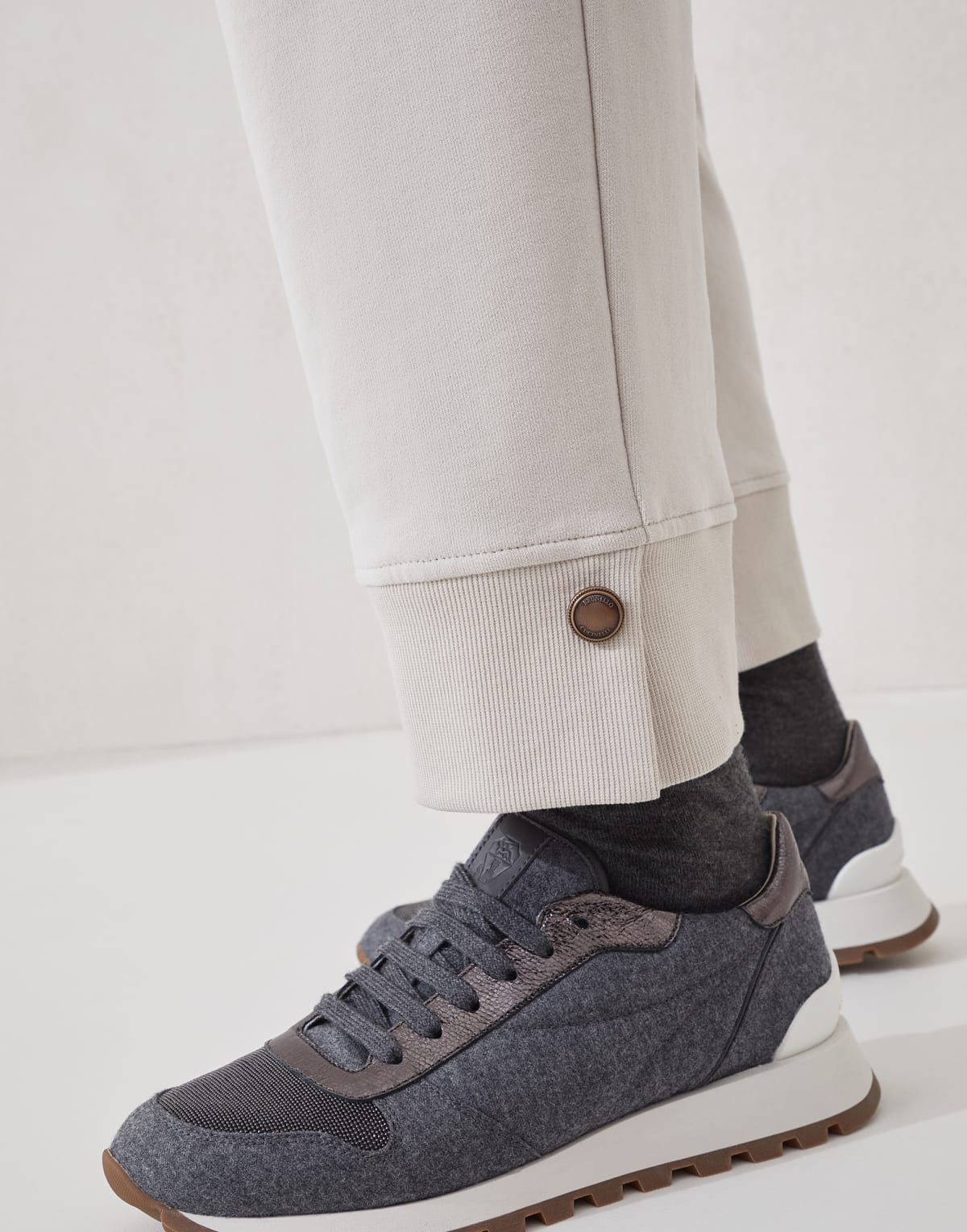 Brunello Cucinelli Smooth French Terry Trousers