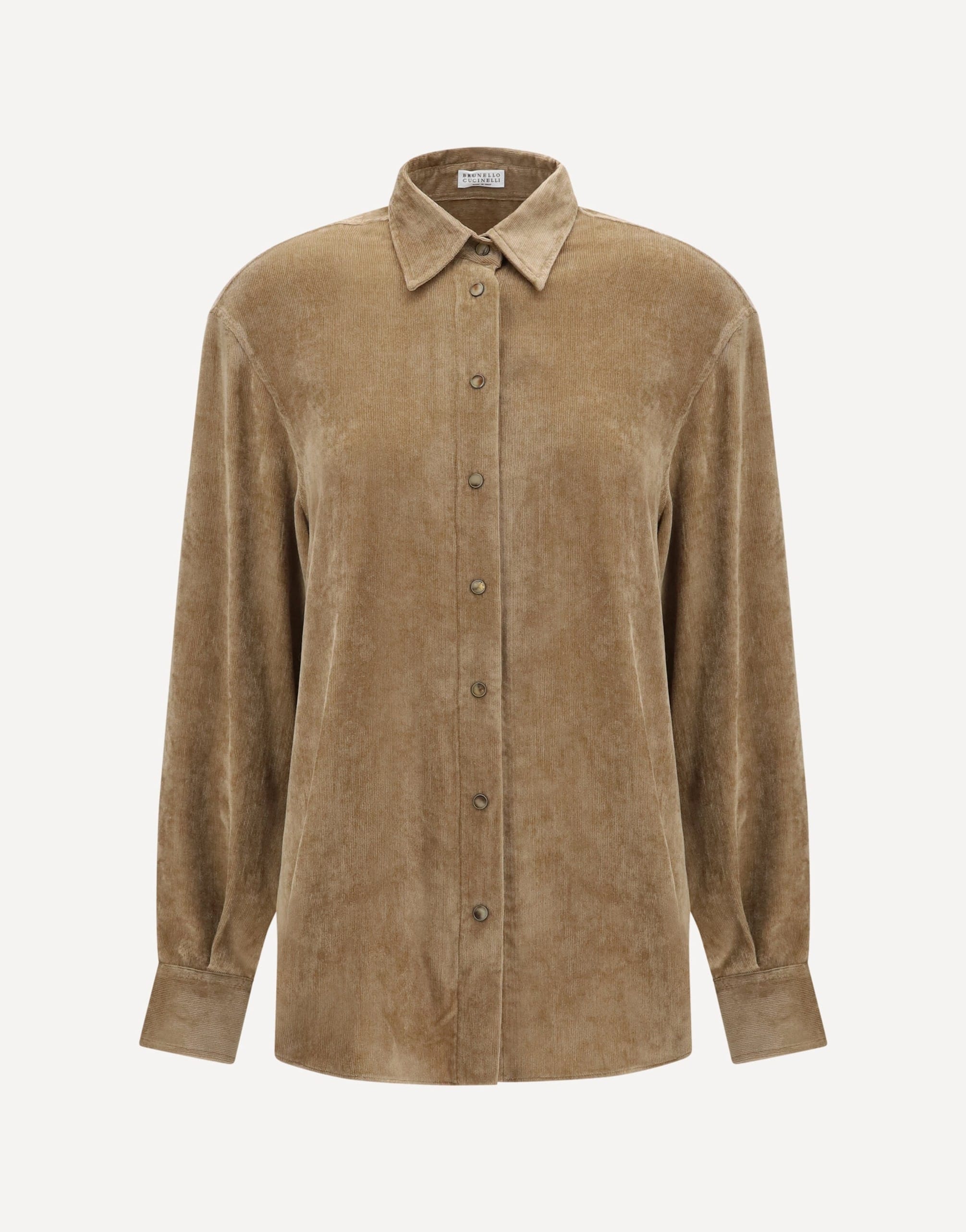 Brunello Cucinelli Brunello Cucinelli Snap-Button Shirt In Cashmere Blend