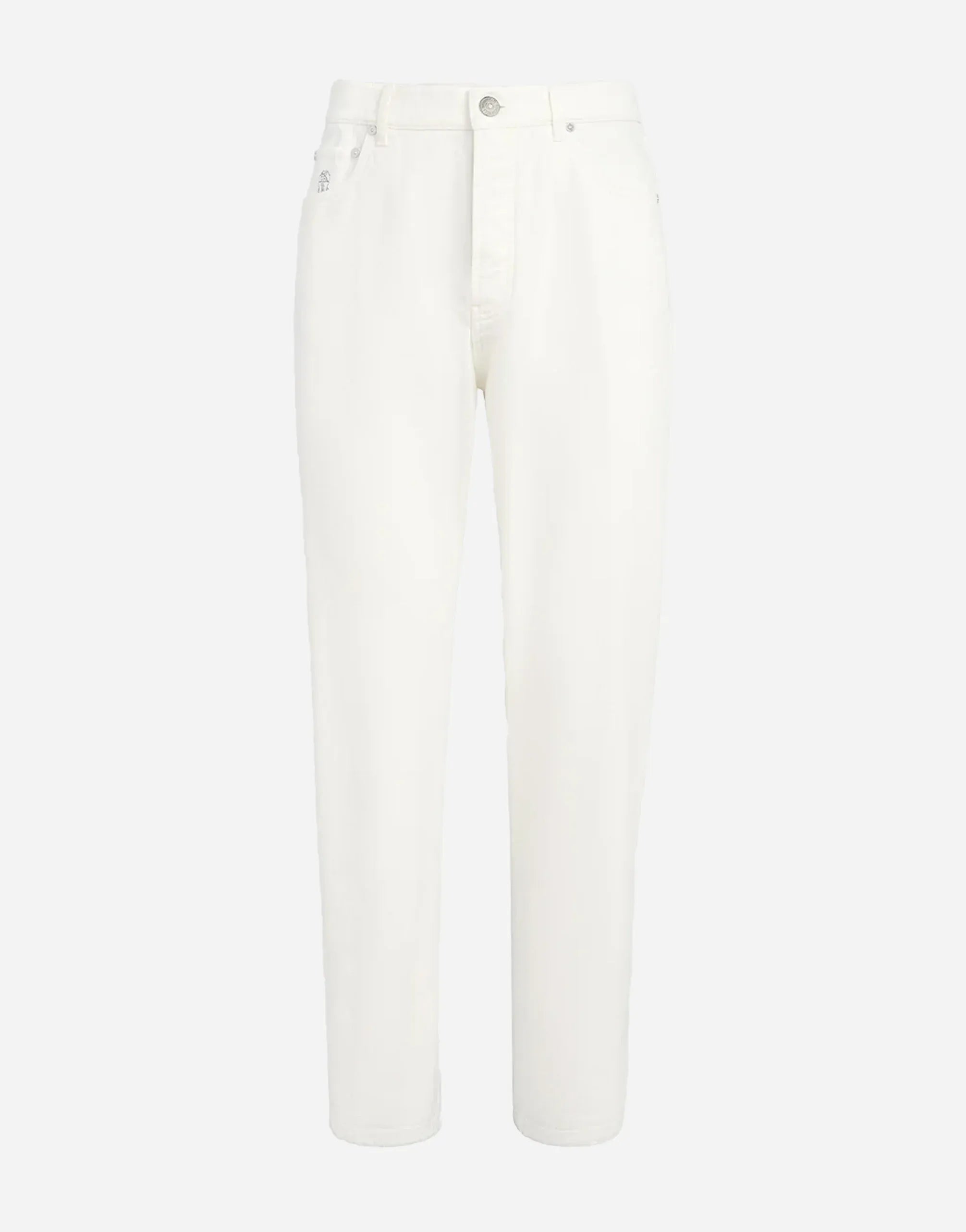Brunello Cucinelli Snow Garment-Dyed Iconic Fit Jeans