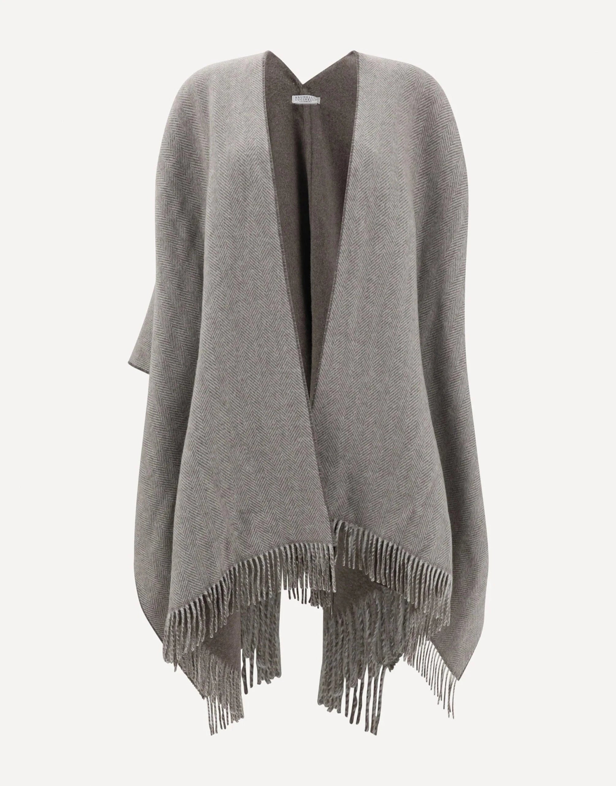 Brunello Cucinelli Sparkling Cashmere Chevron Reversible Brunello Cucinelli Sparkling Cashmere Chevron Reversible