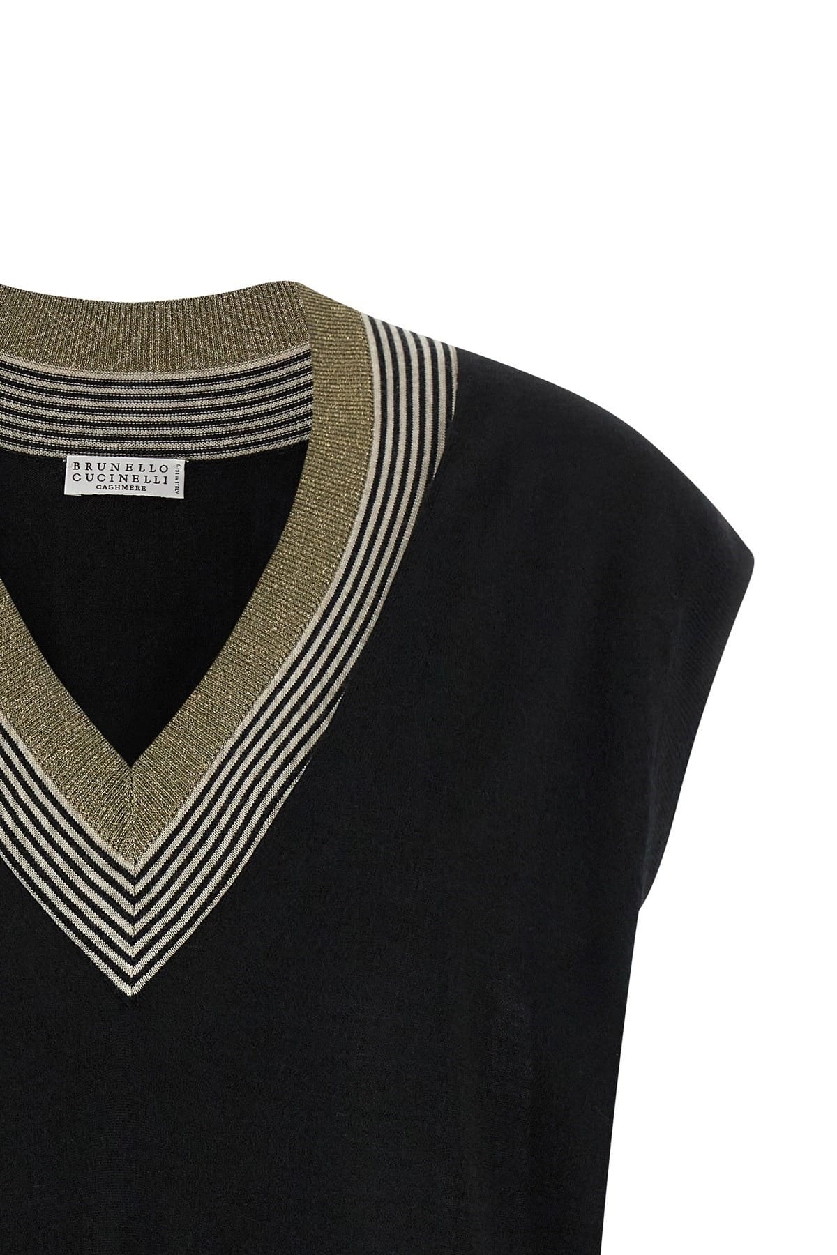 Brunello Cucinelli Brunello Cucinelli Sparkling Neckline Vest